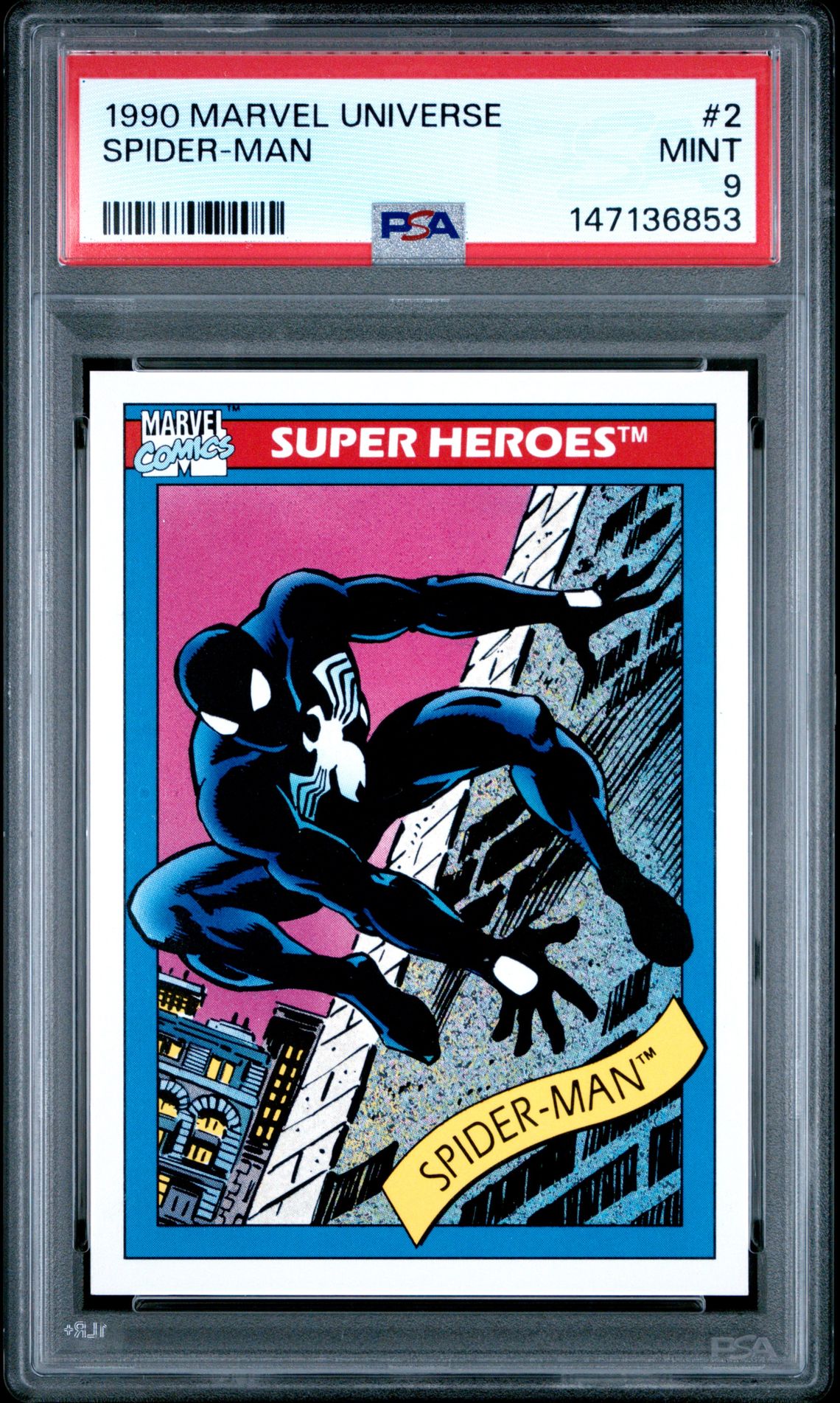 1990 Marvel MARVEL UNIVERSE #2 Spider-Man front