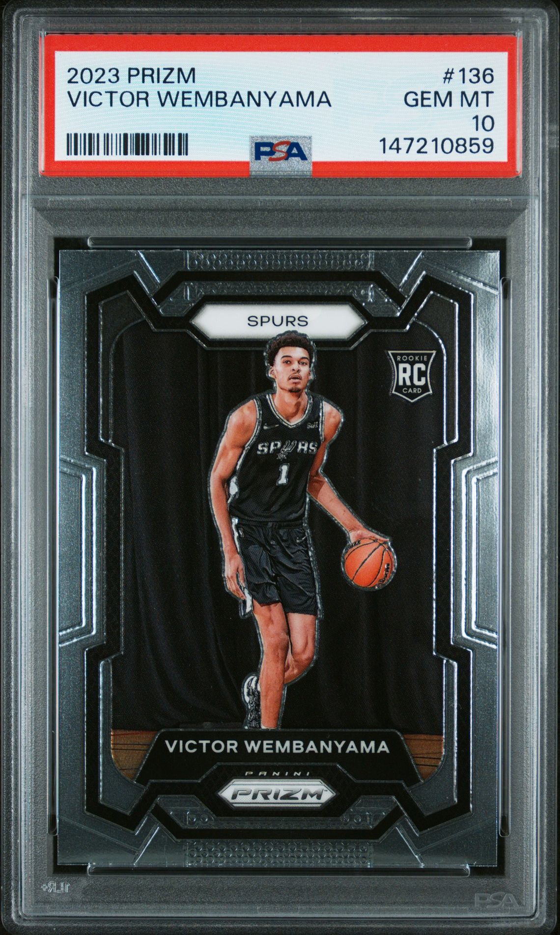 2023 Panini PANINI PRIZM ICE #136 Victor Wembanyama front