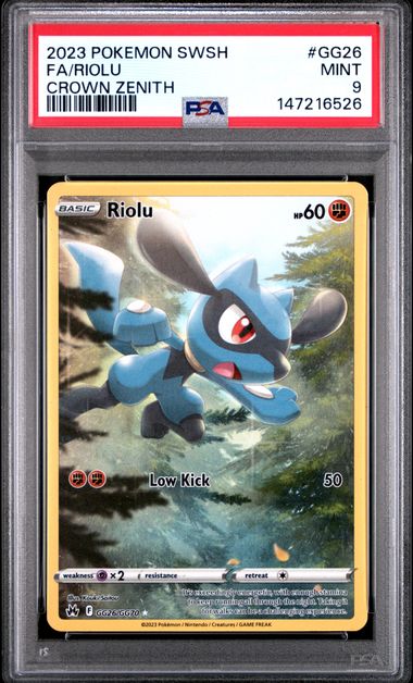 2023 Pokemon Crown Zenith Pa Full Art #GG26 Riolu front