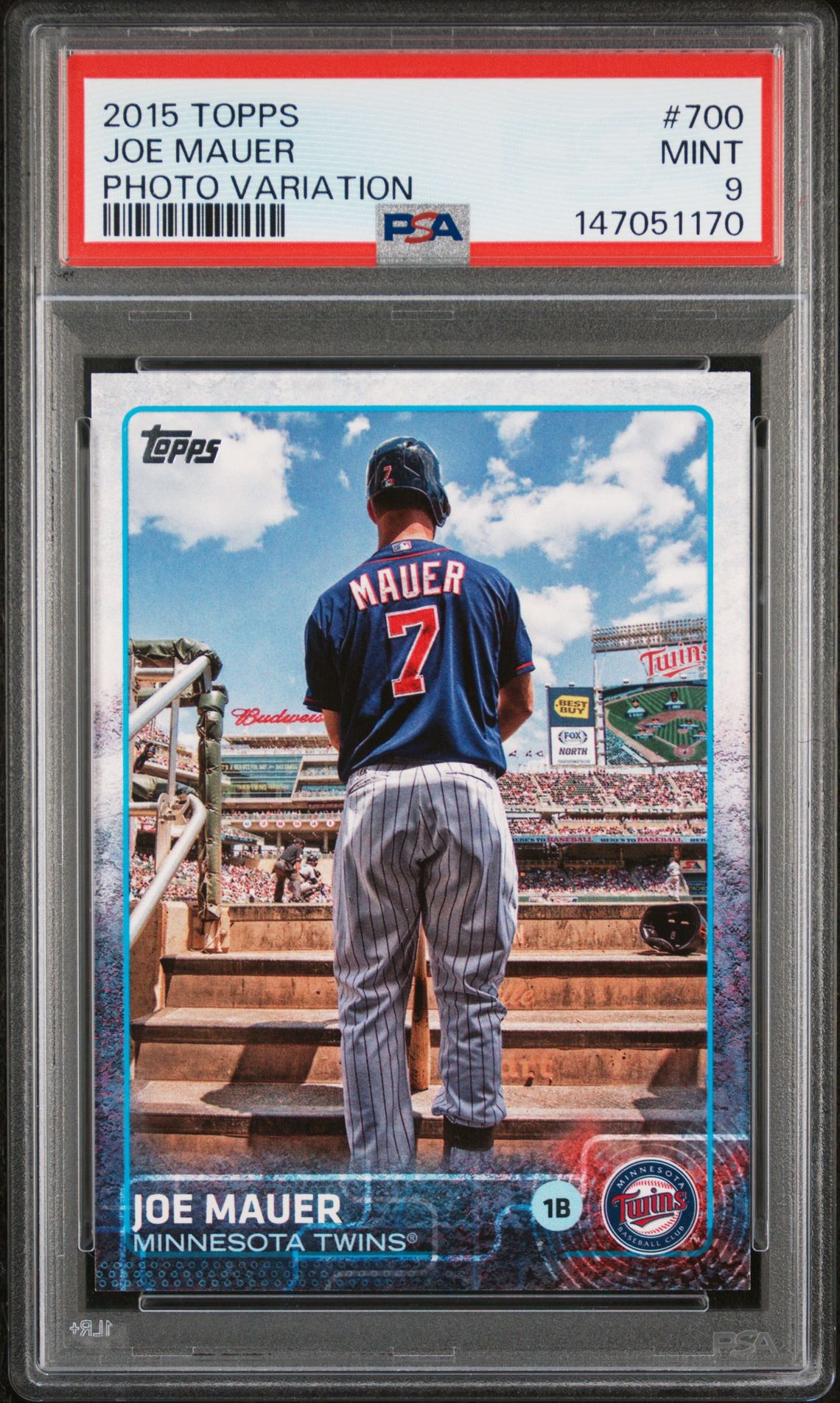 2015 Topps TOPPS PHOTO VARIATION #700 Joe Mauer front