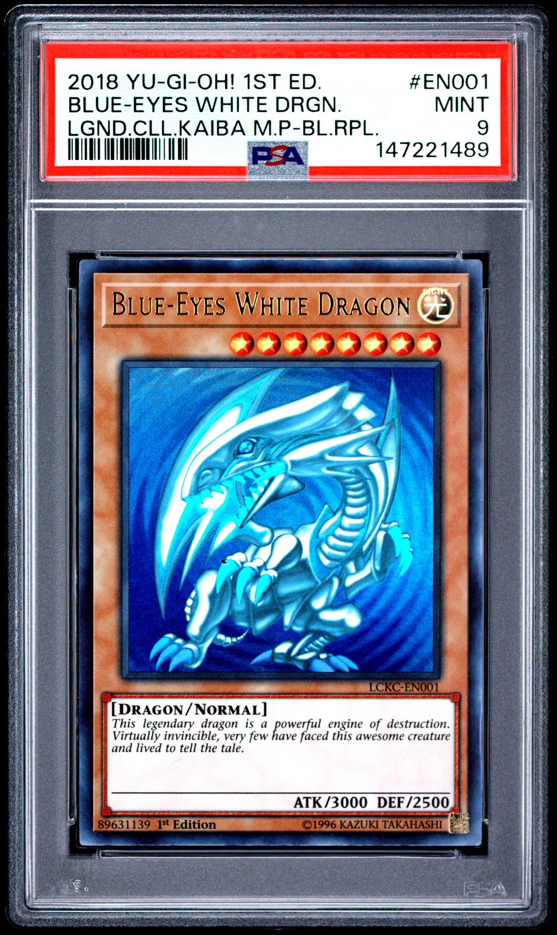 2018 Yu-Gi-Oh! YU-GI-OH! LEGENDARY COLLECTION KAIBA MEGA PACK LGND.CLL.KAIBA M.P-BL.RPL. #EN001 Blue-Eyes White Drgn. front