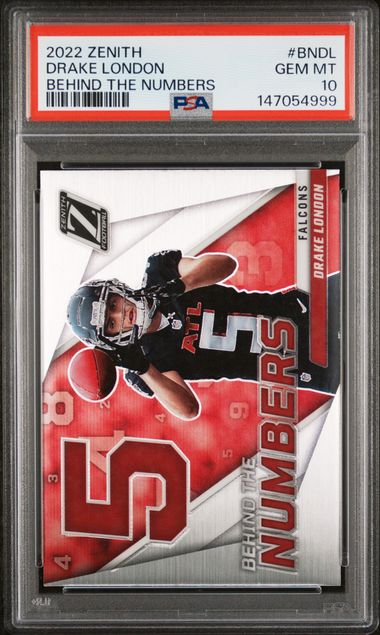 2022 Panini BEHIND THE NUMBERS #BNDL Zenith Behind Numbers front
