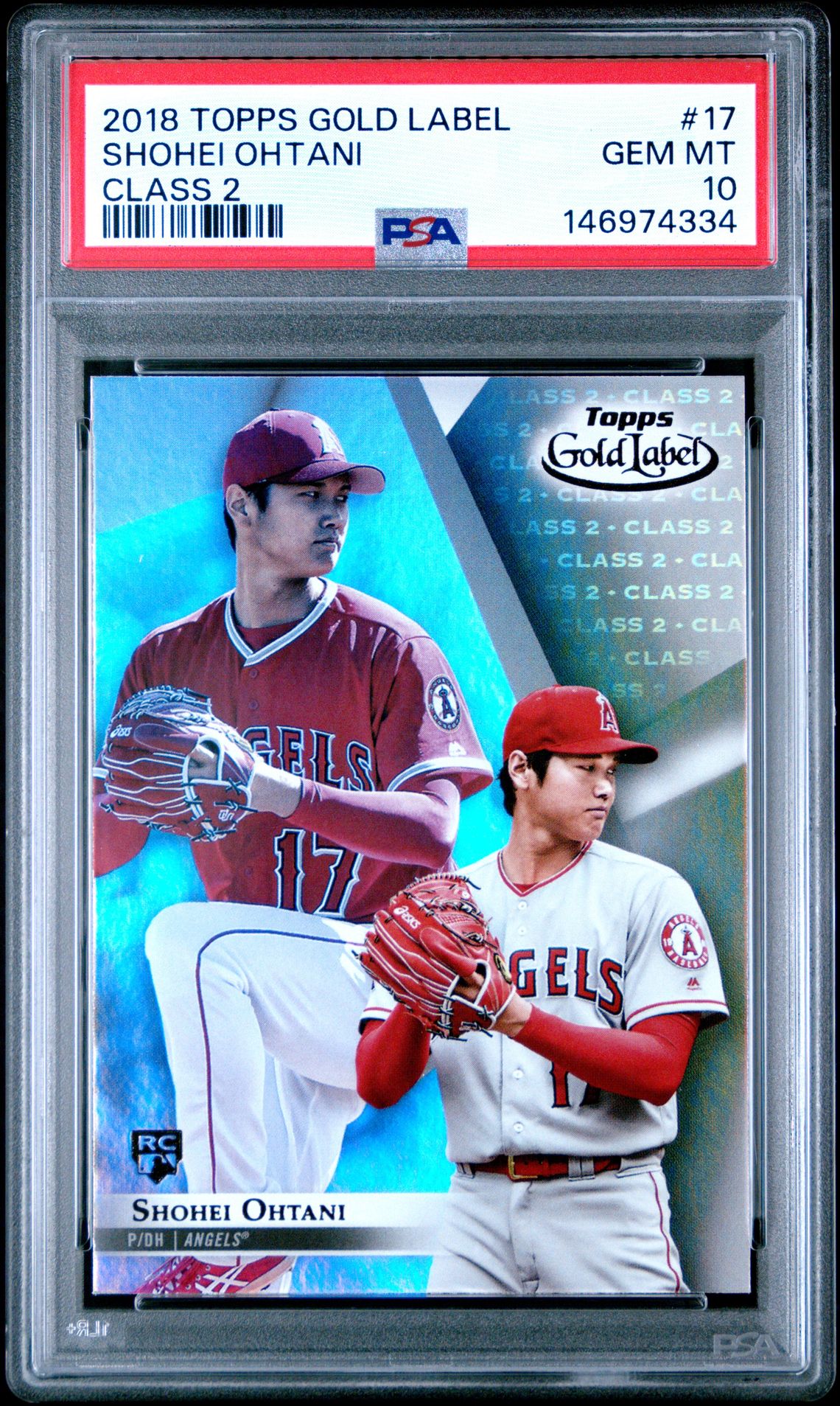 2018 Topps TOPPS GOLD LABEL CLASS 2 #17 Shohei Ohtani front