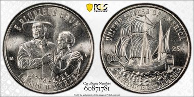 2026-D 25C Mayflower Compact First Strike MS66