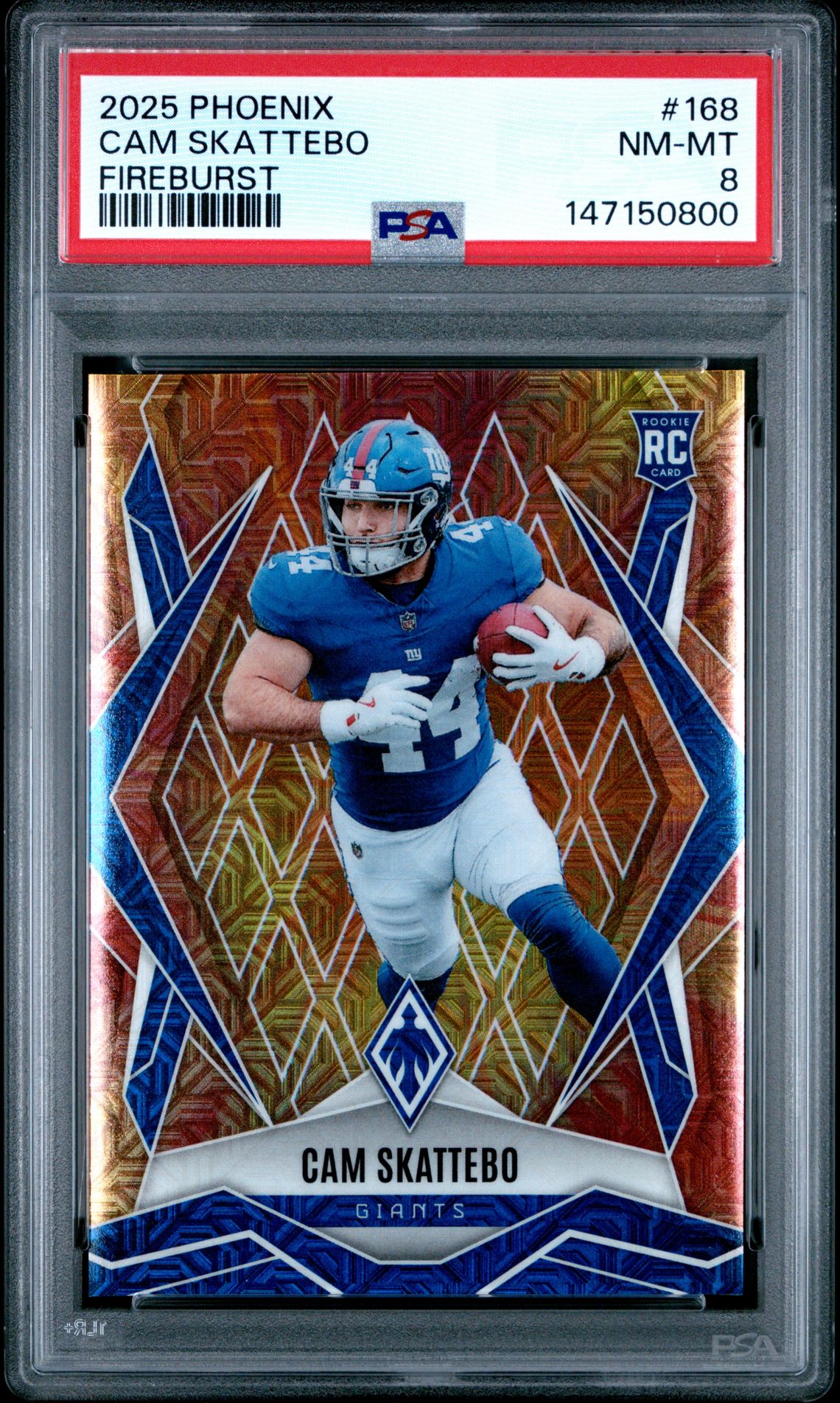 2025 Panini PANINI PHOENIX FIREBURST #168 Cam Skattebo front