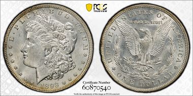1893-O $1 AU58