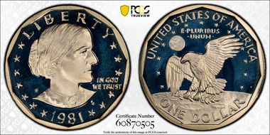 1981-S SBA$1 Type 2 PR68DCAM