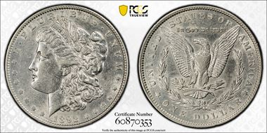 1892 $1 AU50