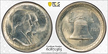 1926 50C Sesquicentennial N1