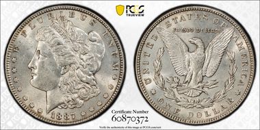 1887 $1 MS62