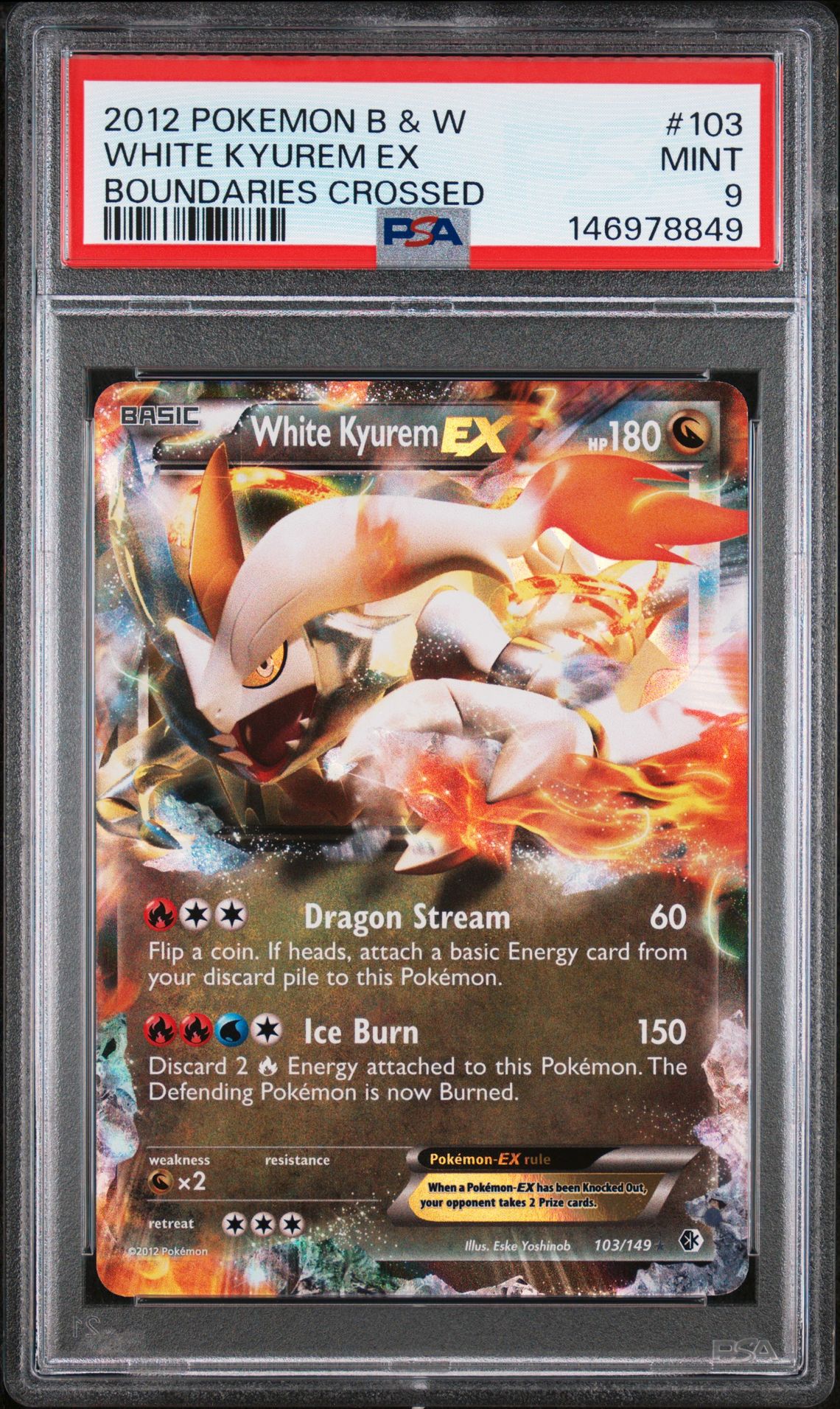 2012 Pokemon #103 White Kyurem EX front