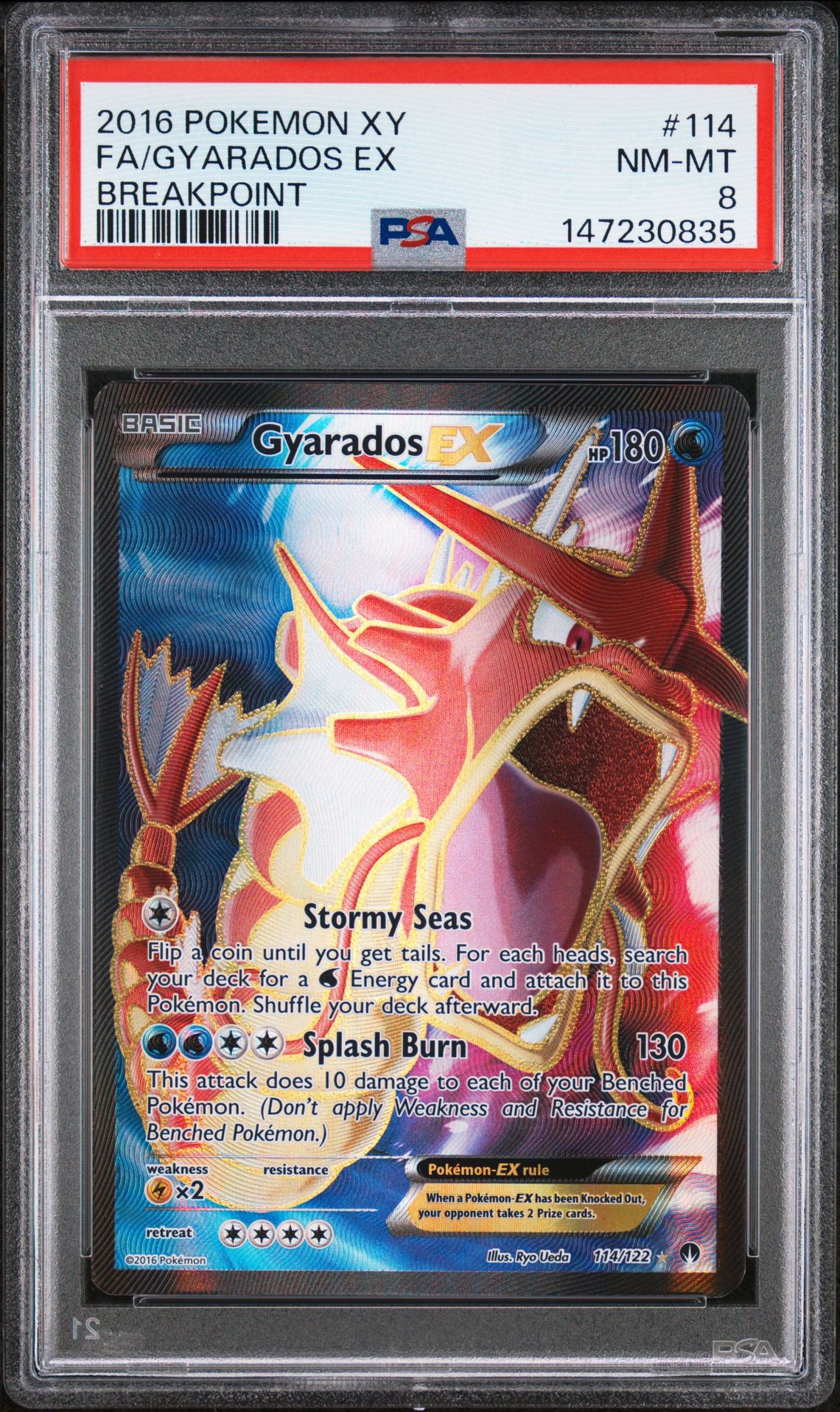 2016 Pokemon POKEMON XY BREAKPOINT #114 Fa/Gyarados Ex front