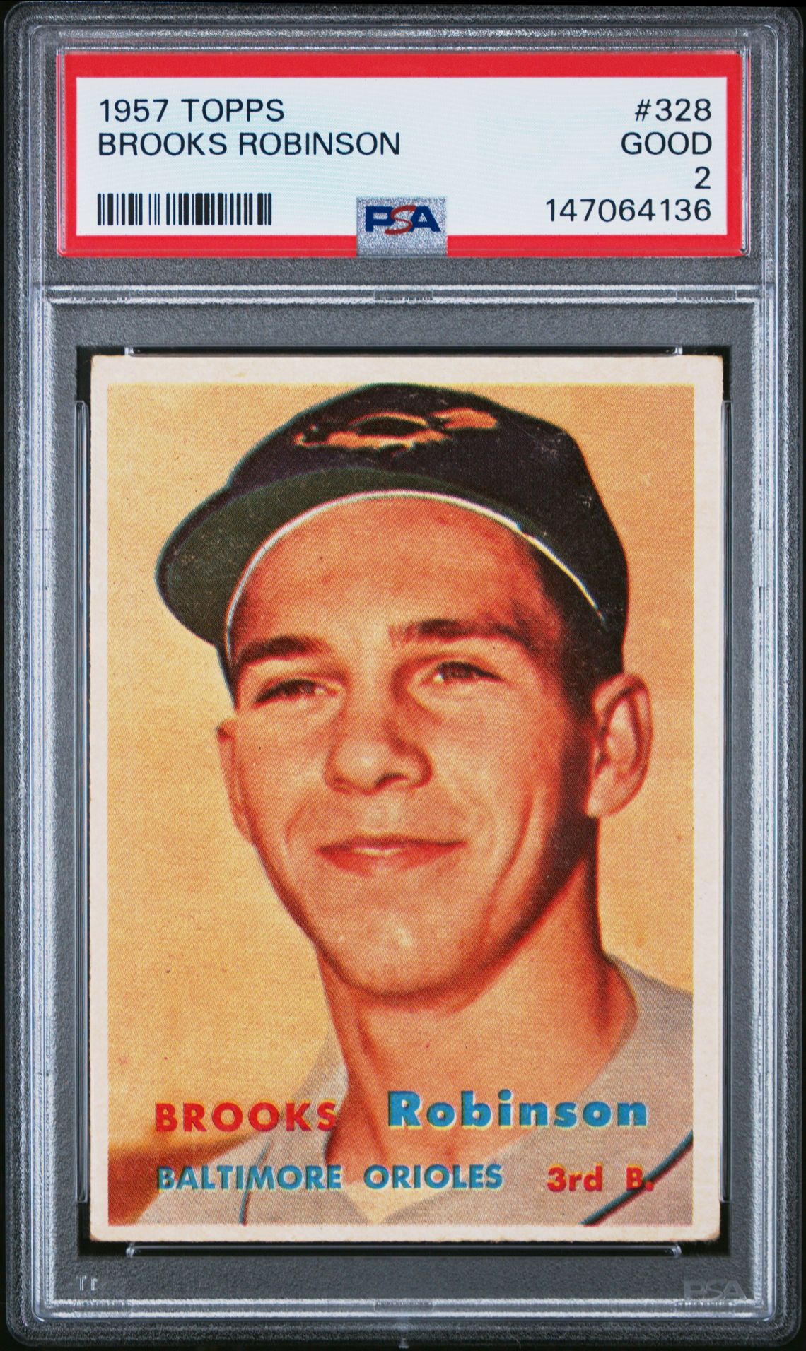 1957 Topps TOPPS #328 Brooks Robinson front