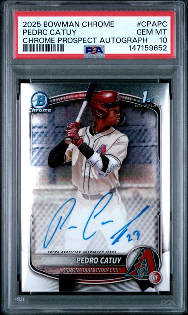 2025 Bowman Bowman Chrome #CPA-PC Pedro Catuy front