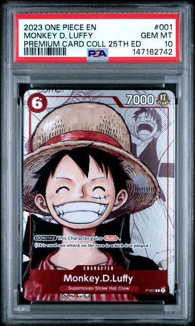 2023 One Piece One Piece Premium Card Collection 25th Edition #001 Monkey D. Luffy front