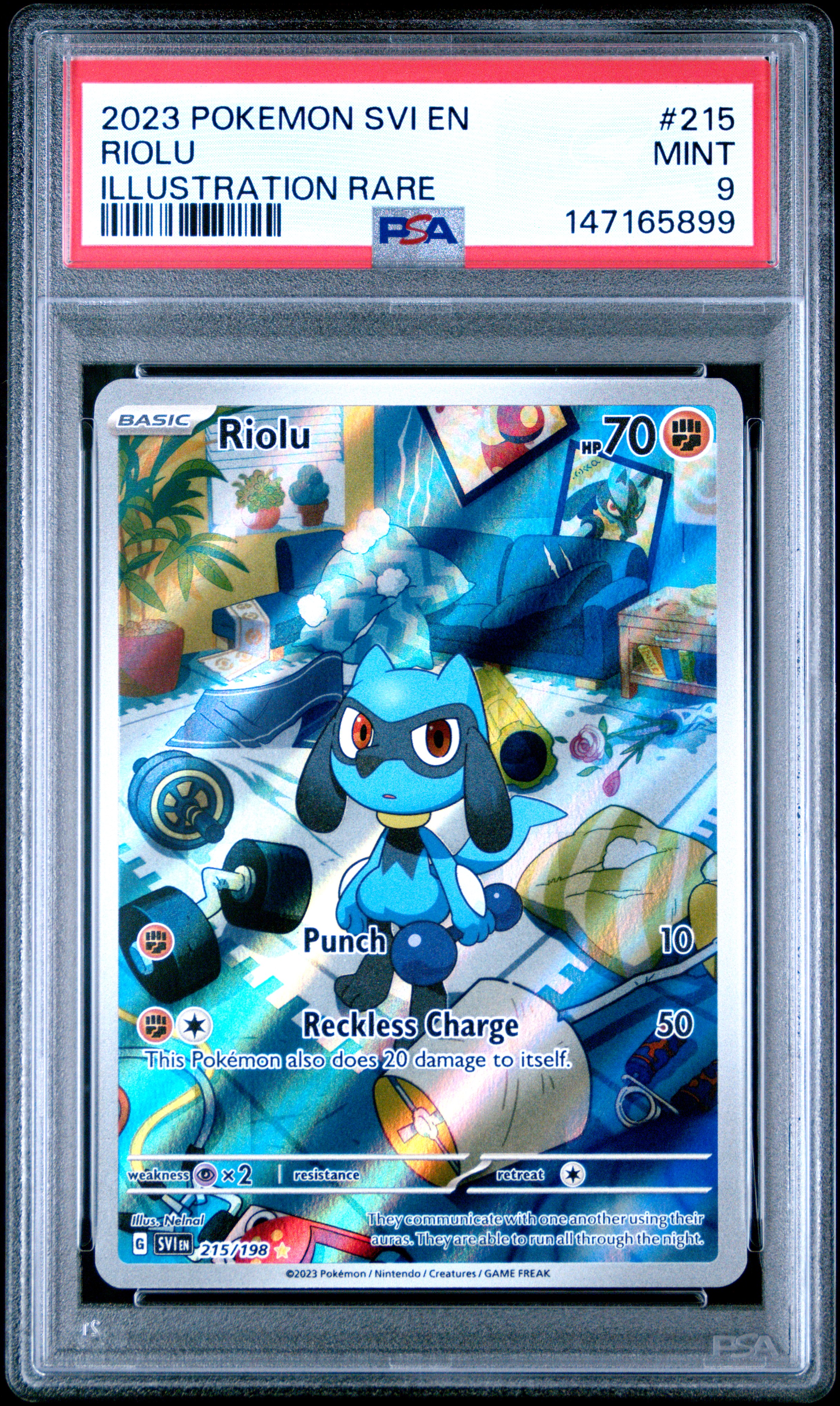 2023 #215 Riolu PSA 9 Svi EN-Scarlet & Violet Pokemon