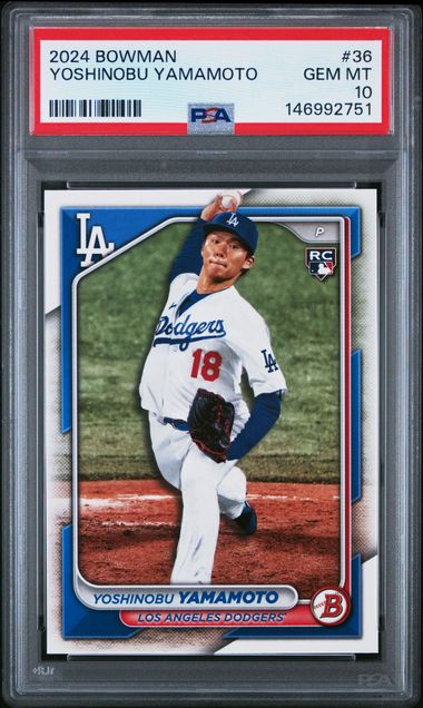 2024 BOWMAN #36 Yoshinobu Yamamoto front