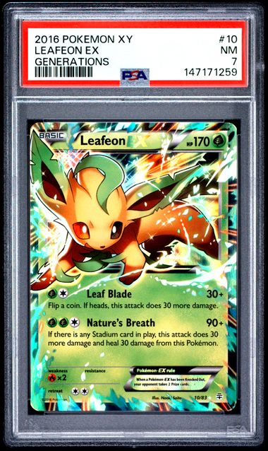 2016 Pokemon #10 Leafeon front