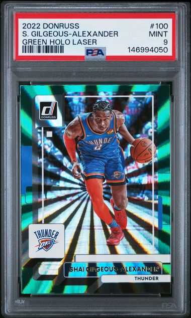 2022 Panini Donruss Green #100 Shai Gilgeous front