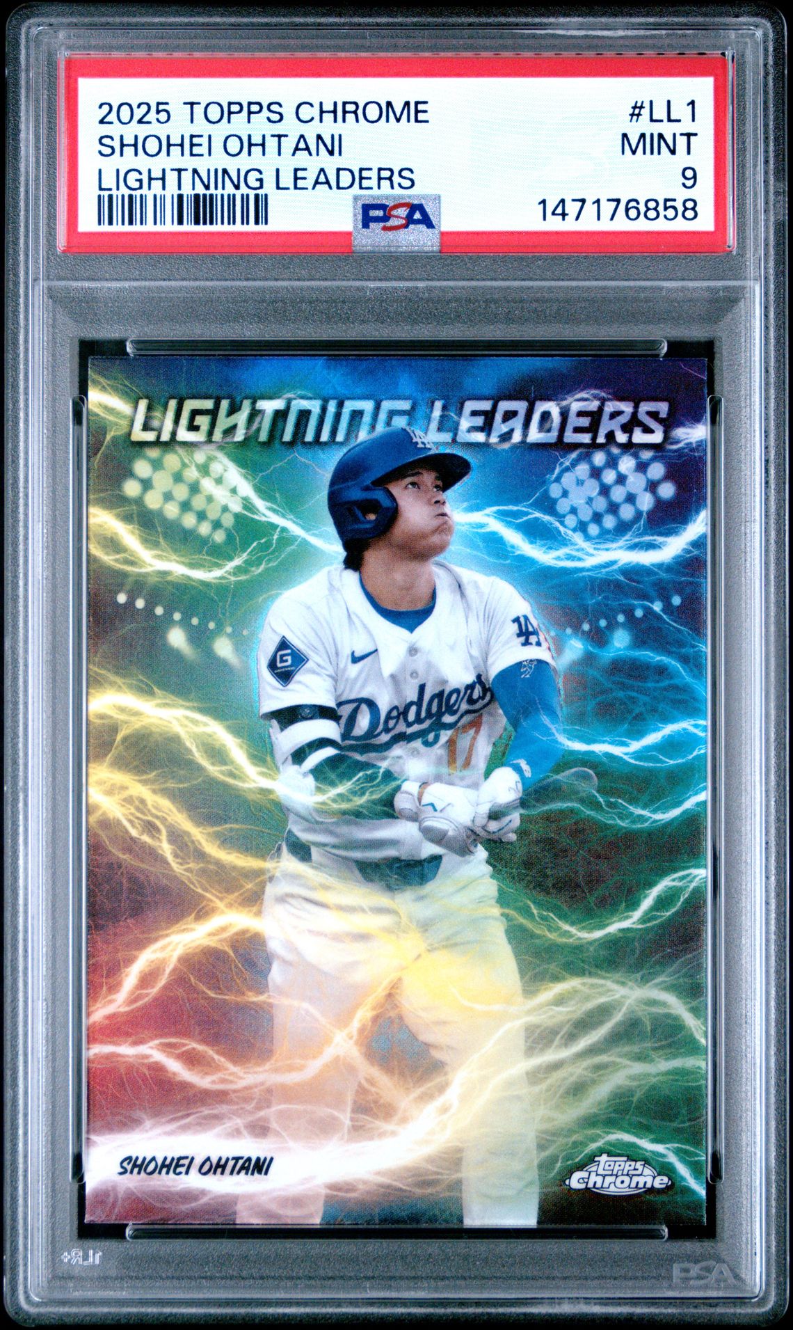 2025 Topps Chrome Lightning Leaders Shohei Ohtani #Ll1 Mint 9 front