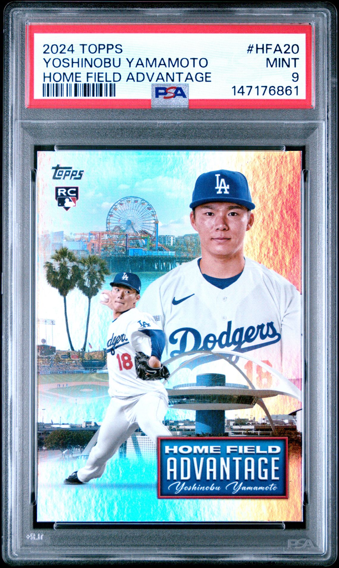 2024 Topps Home Field Advantage Yoshinobu Yamamoto #Hfa20 Mint 9 front