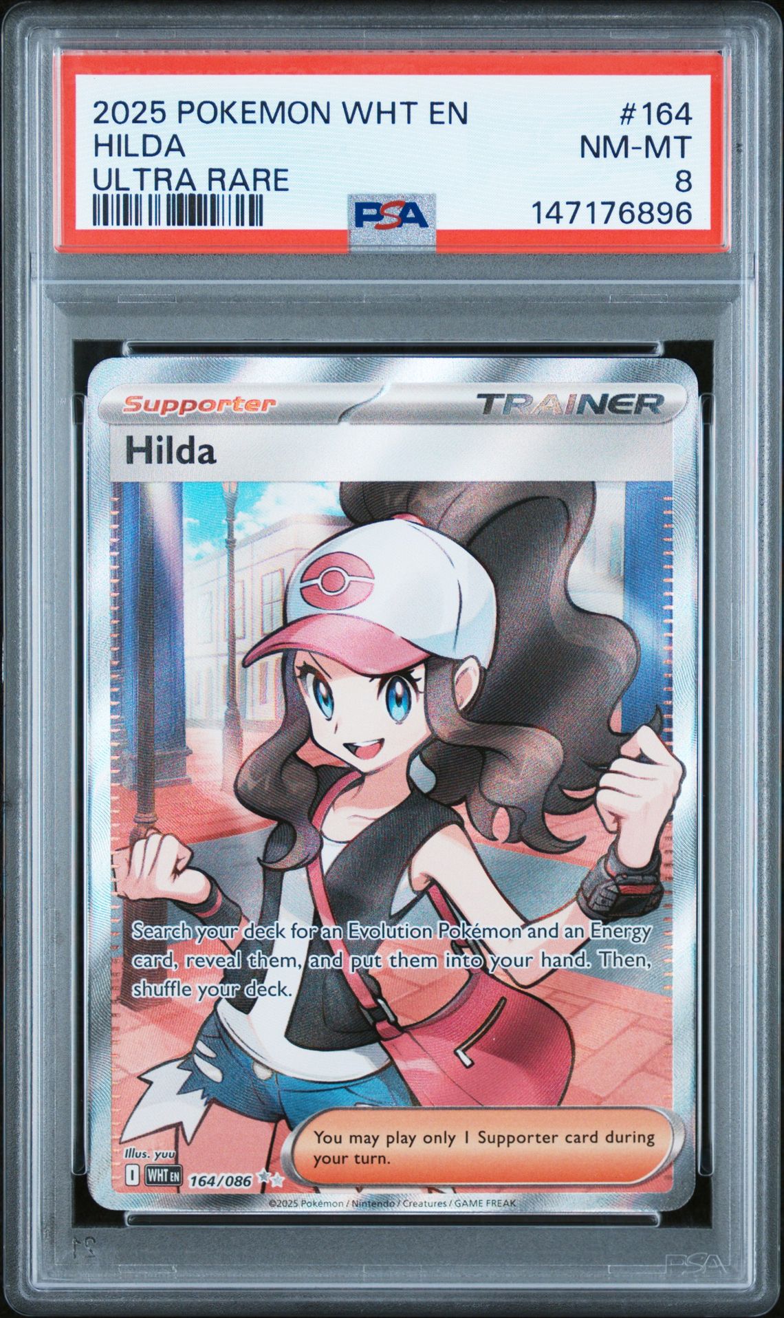 2025 Pokemon Wht En-White Flare Hilda #164 (Ultra Rare) Nm-Mt 8 front