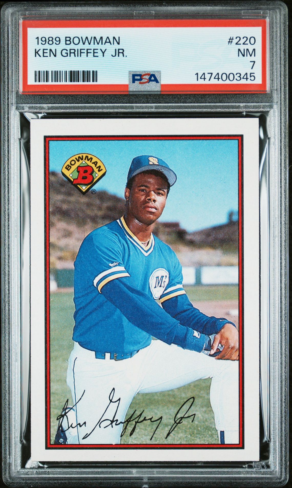 1989 Bowman Ken Griffey Jr. #220 Nm 7 front
