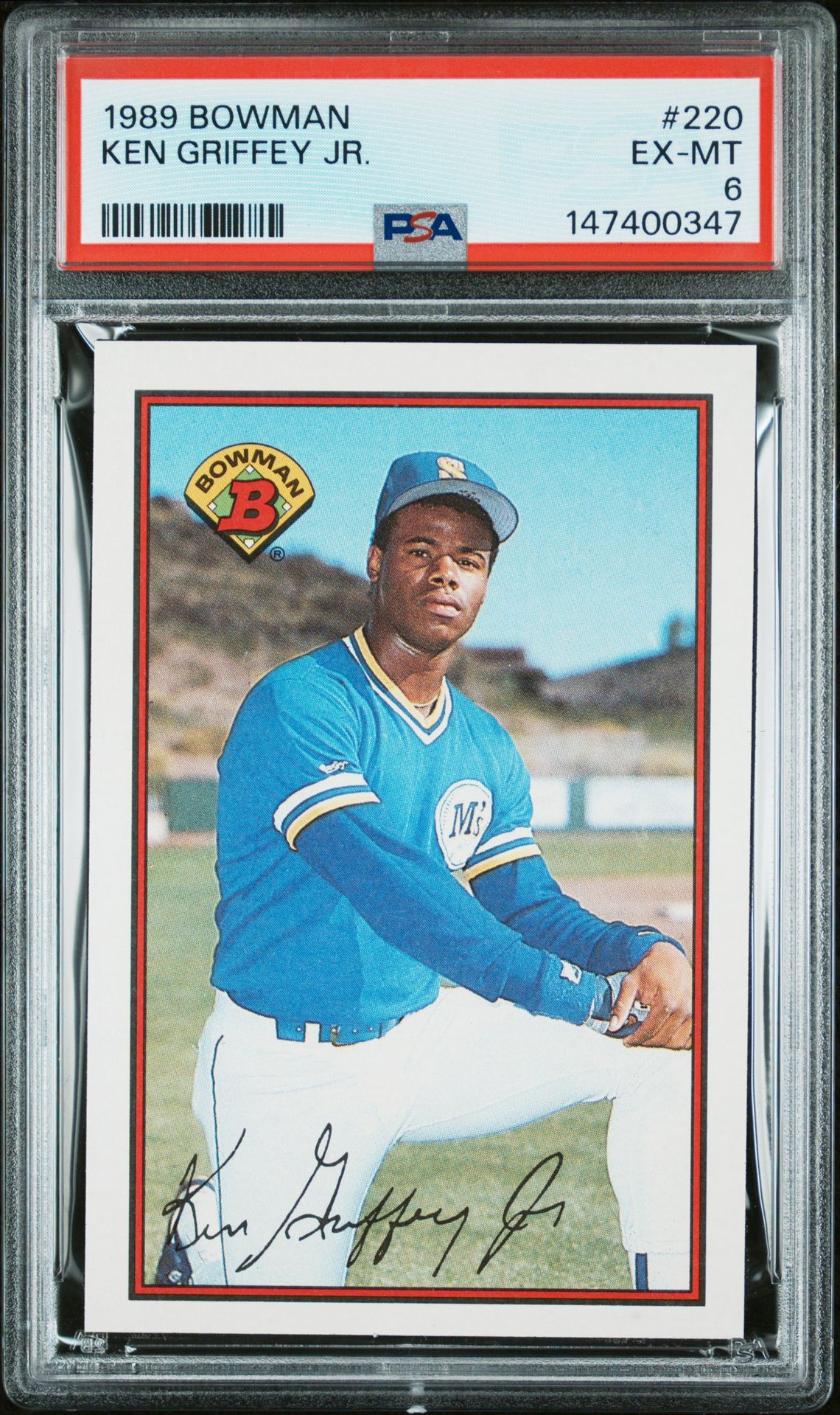 1989 Bowman Ken Griffey Jr. #220 Ex-Mt 6 front