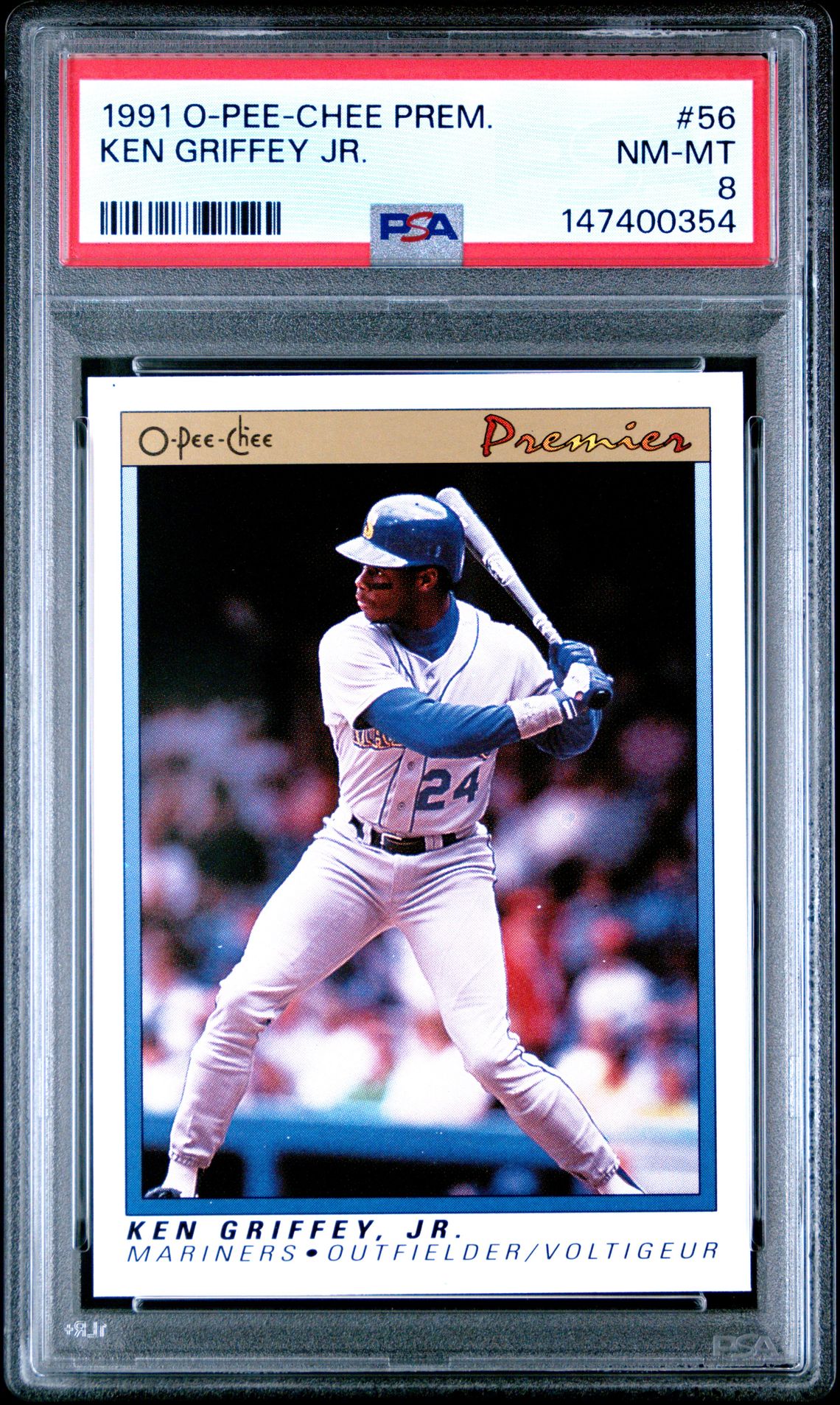 1991 O-Pee-Chee Premier Ken Griffey Jr. #56 Nm-Mt 8 front