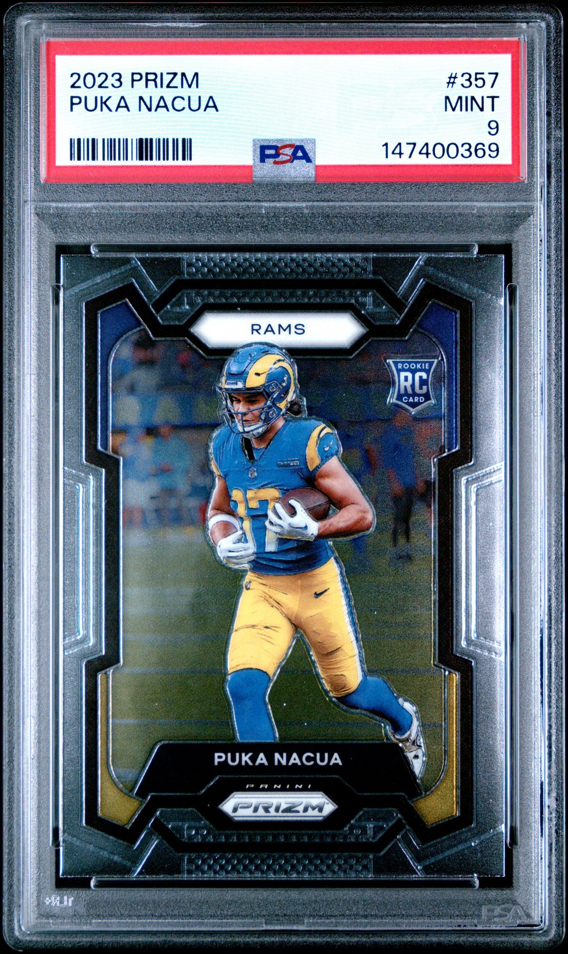 2023 Panini Prizm Puka Nacua #357 Mint 9 front