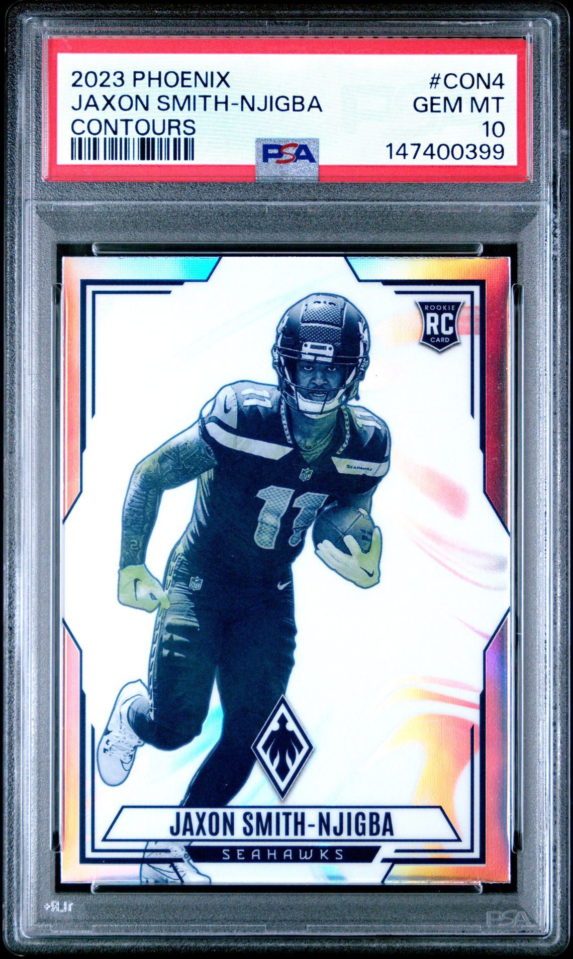 2023 Panini Phoenix Contours Jaxon Smith-Njigba #Con4 Gem Mt 10 front