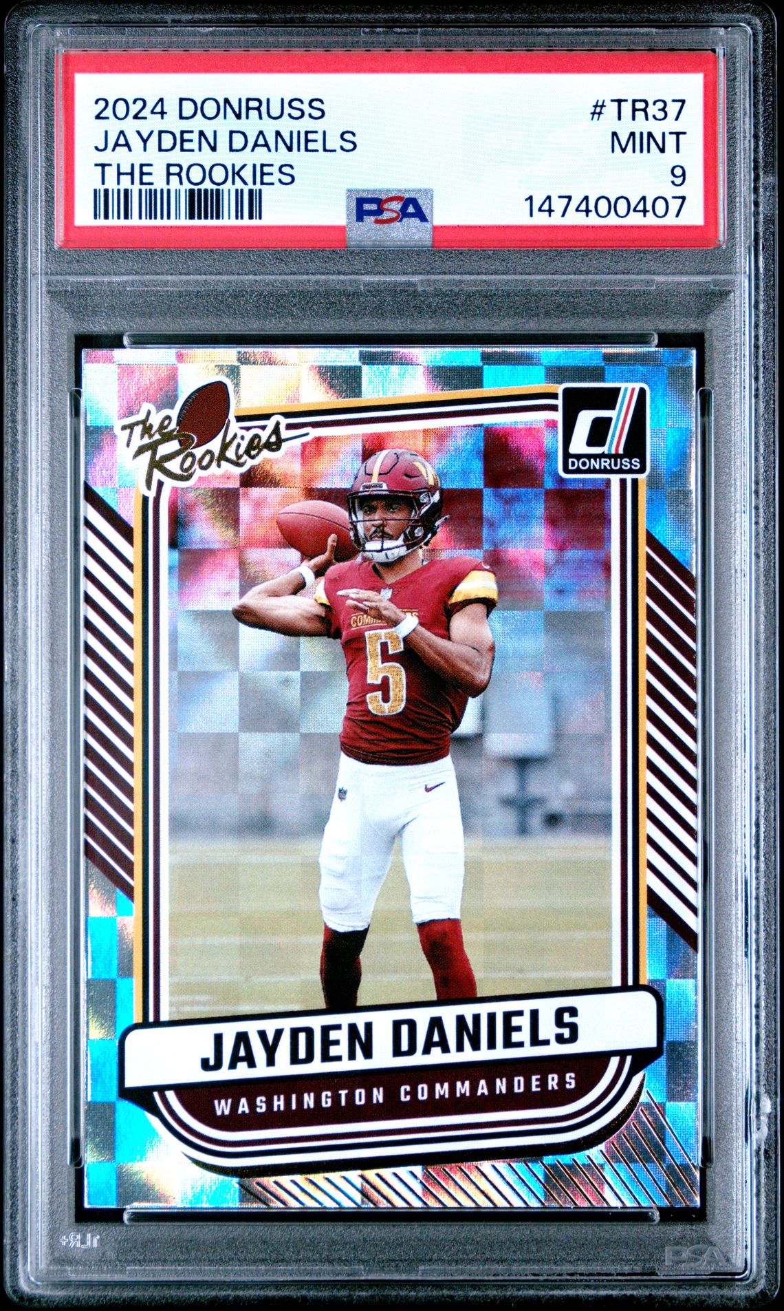 2024 Panini Donruss The Rookies Jayden Daniels #Tr37 Mint 9 front
