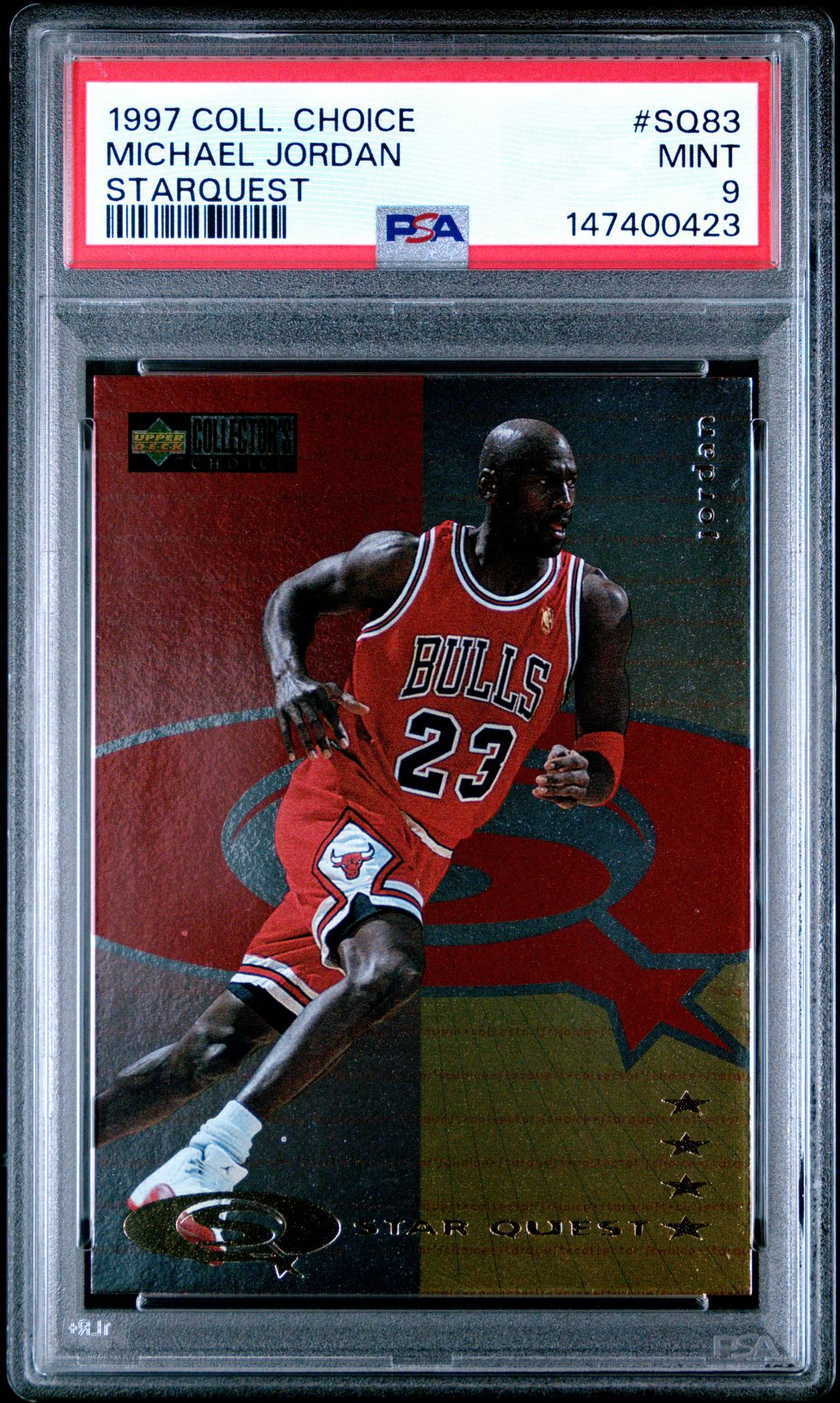 1997 Collector's Choice Starquest Michael Jordan #Sq83 (Starquest) Mint 9 front