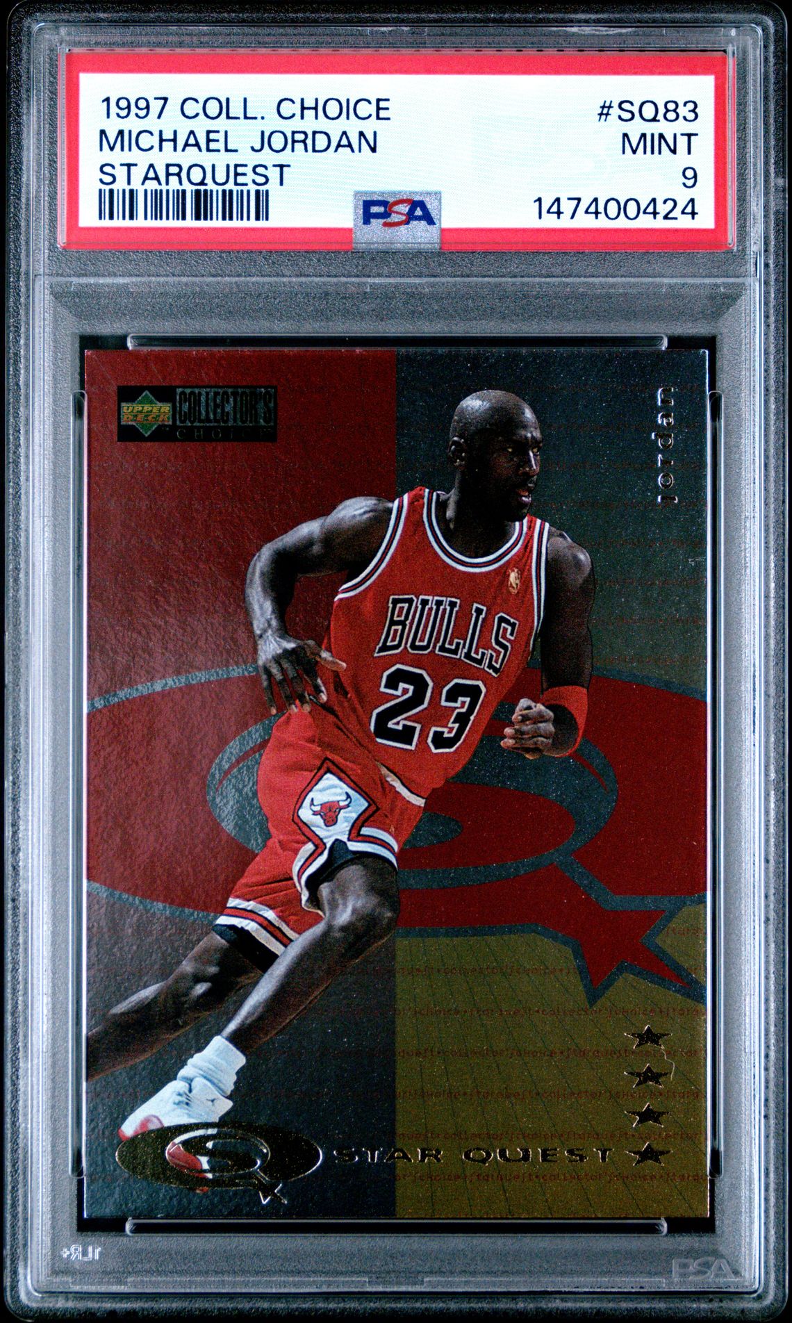 1997 Collector's Choice Starquest Michael Jordan #Sq83 (Starquest) Mint 9 front