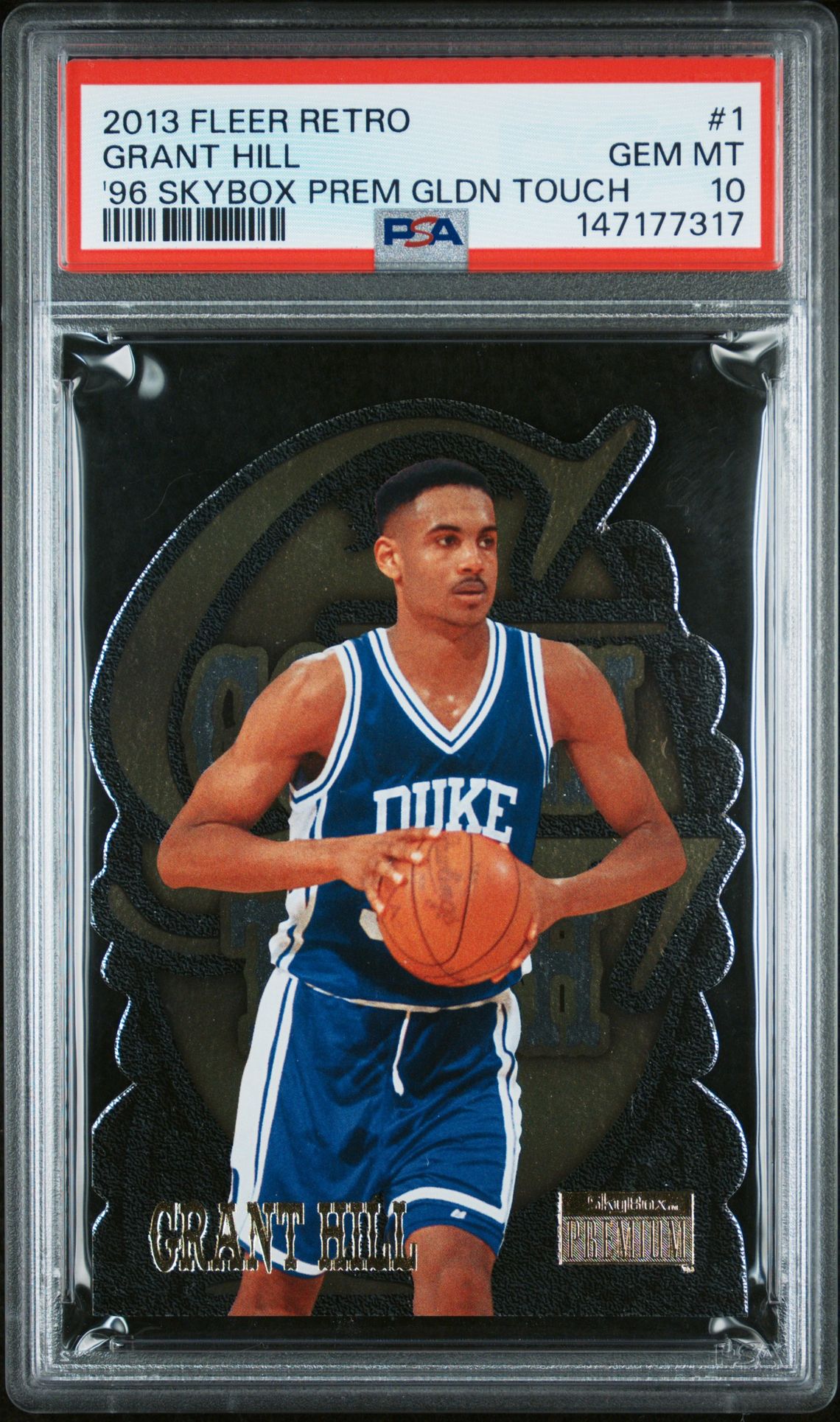 2013 Fleer FLEER RETRO 1996-97 SKYBOX PREMIUM GOLDEN TOUCH #1 Grant Hill front