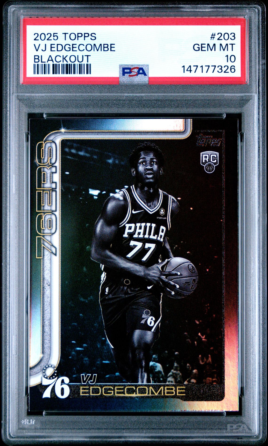 2025 Topps TOPPS GOLD #203 Vj Edgecombe front