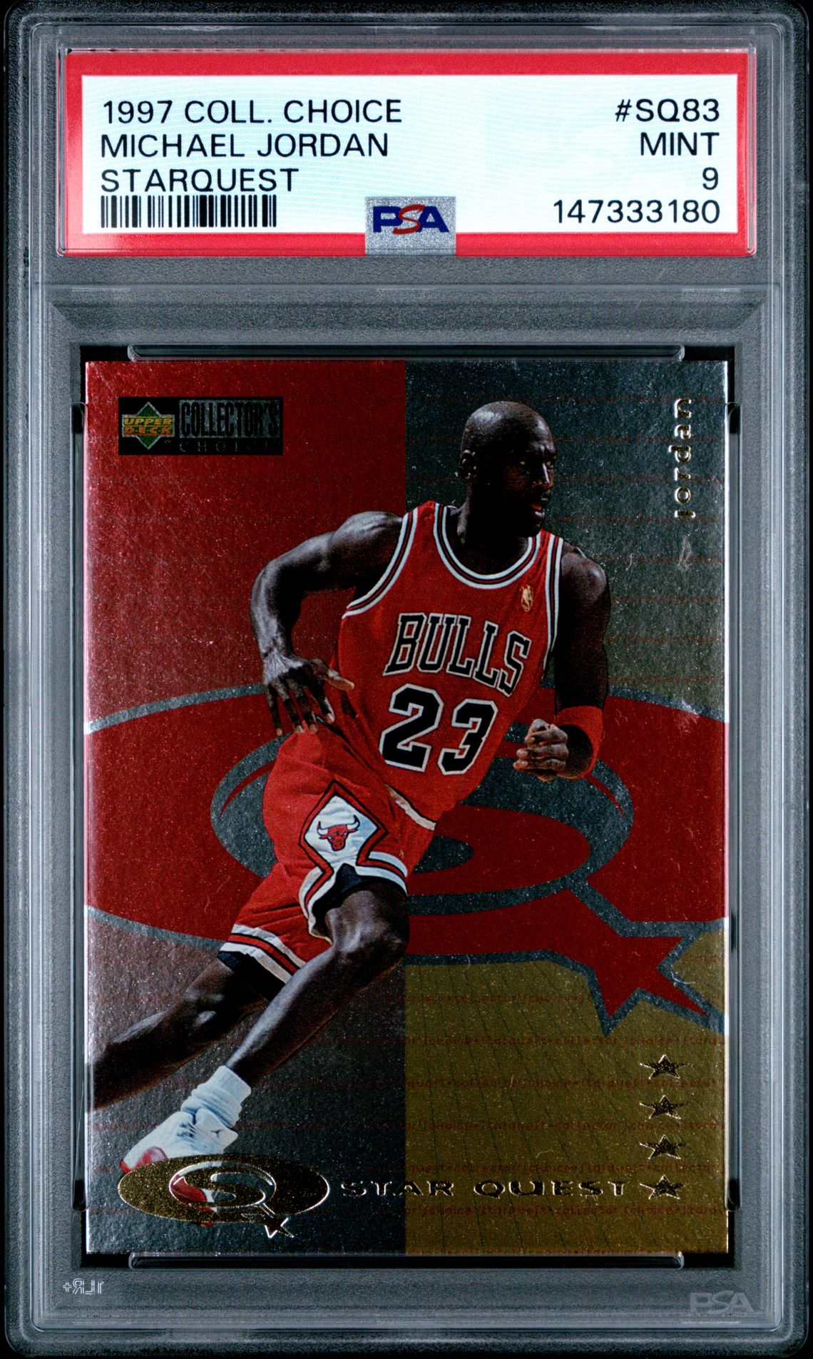 1997 Collector's Choice Starquest Michael Jordan #Sq83 (Starquest) Mint 9 front