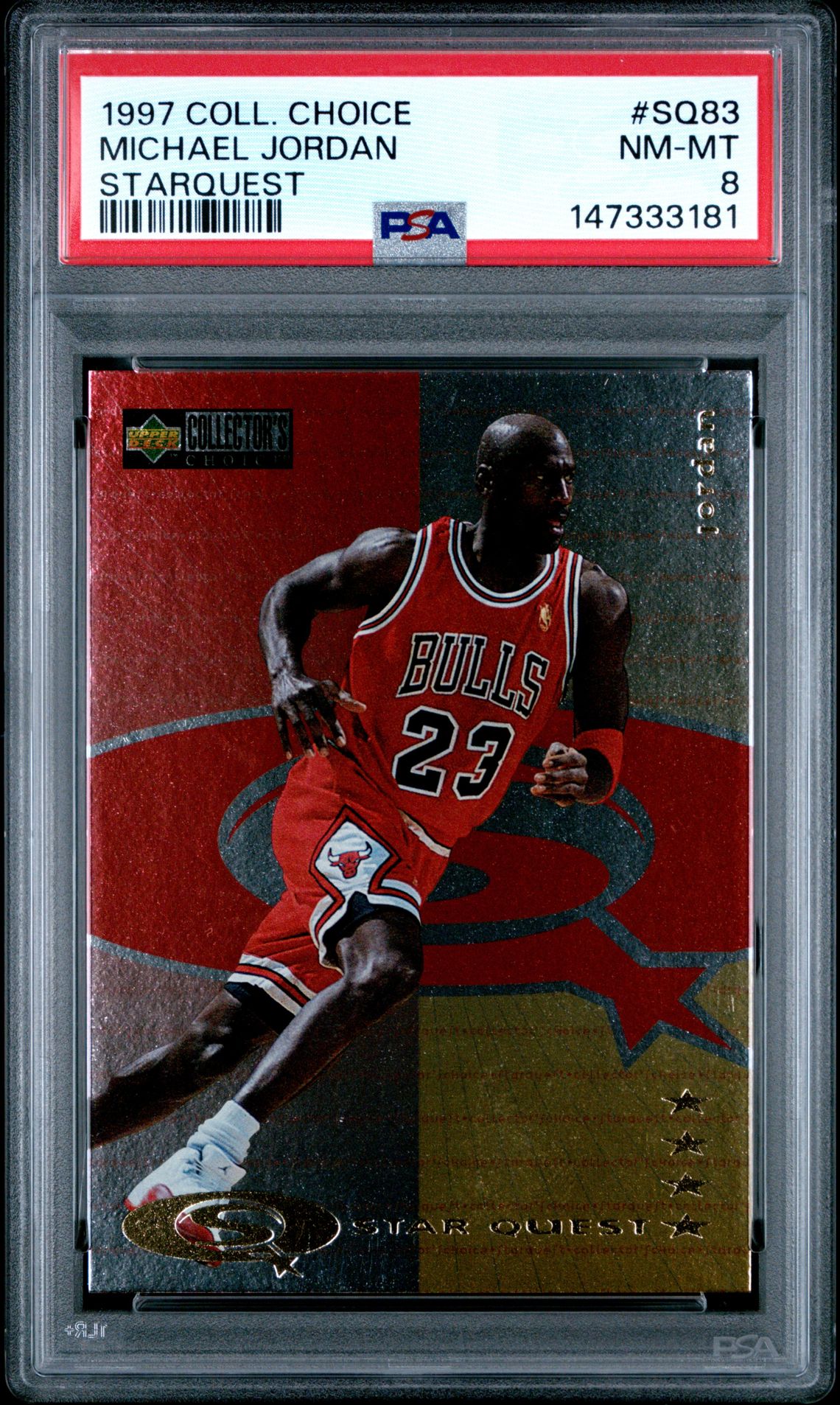 1997 Collector's Choice Starquest Michael Jordan #Sq83 (Starquest) Nm-Mt 8 front