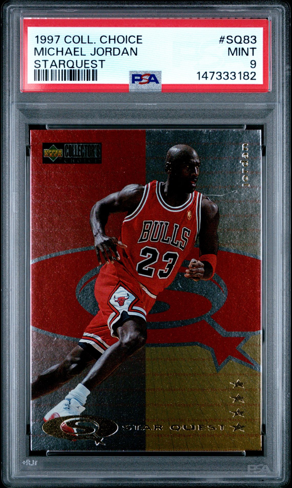 1997 Collector's Choice Starquest Michael Jordan #Sq83 (Starquest) Mint 9 front