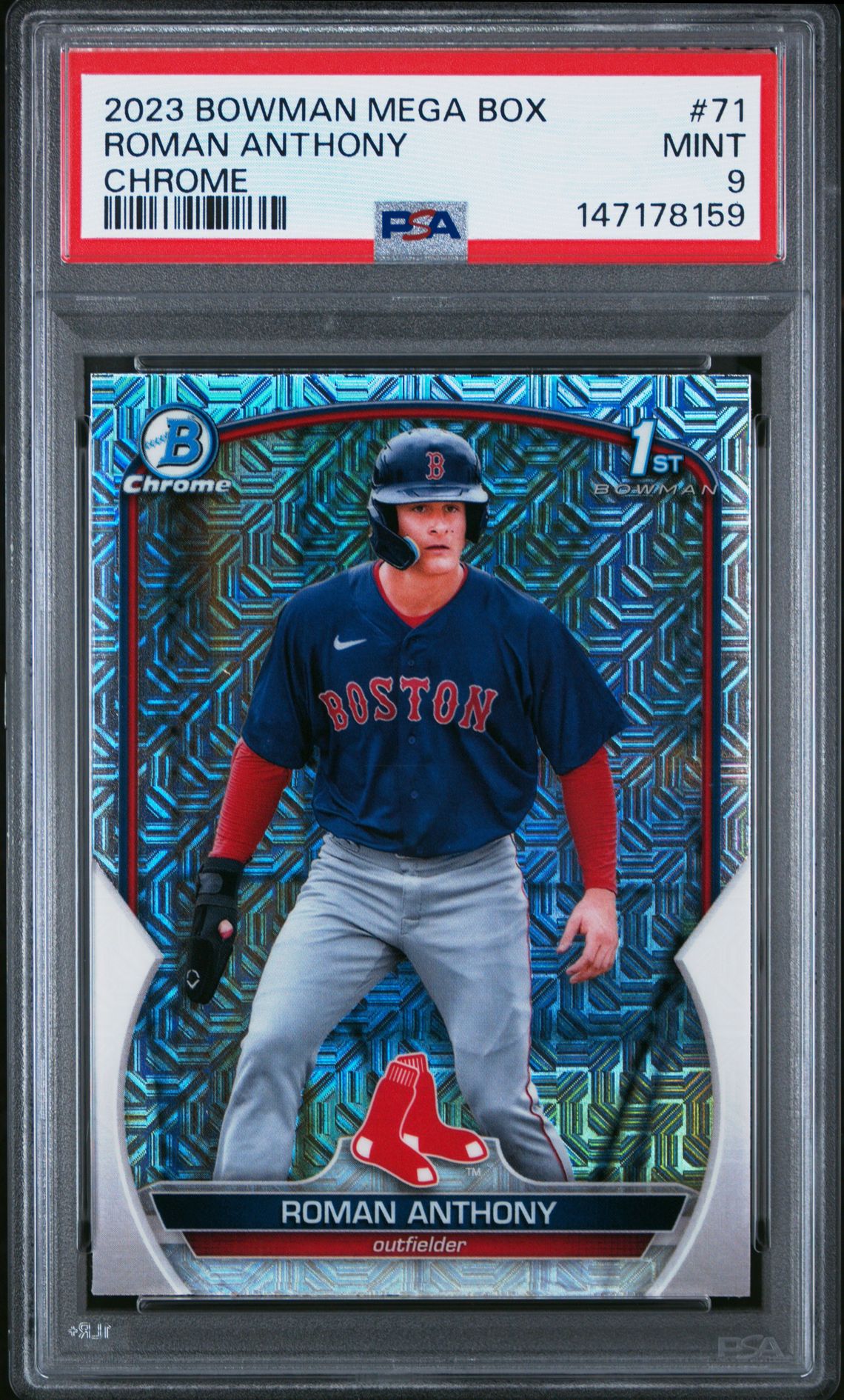 2023 Bowman Mega Box Chrome Roman Anthony #71 (Chrome) Mint 9 front