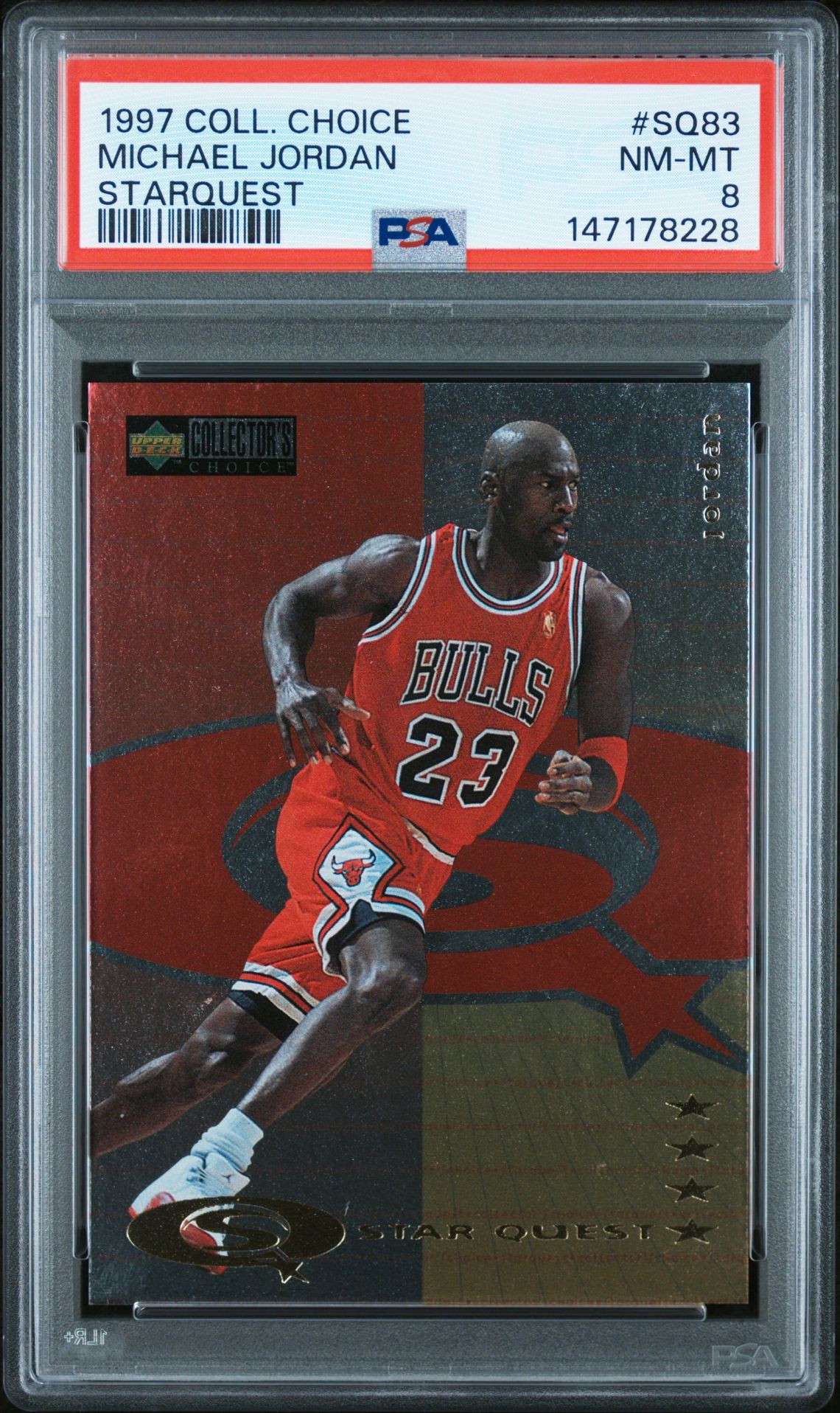 1997 Collector's Choice Starquest Michael Jordan #Sq83 (Starquest) Nm-Mt 8 front