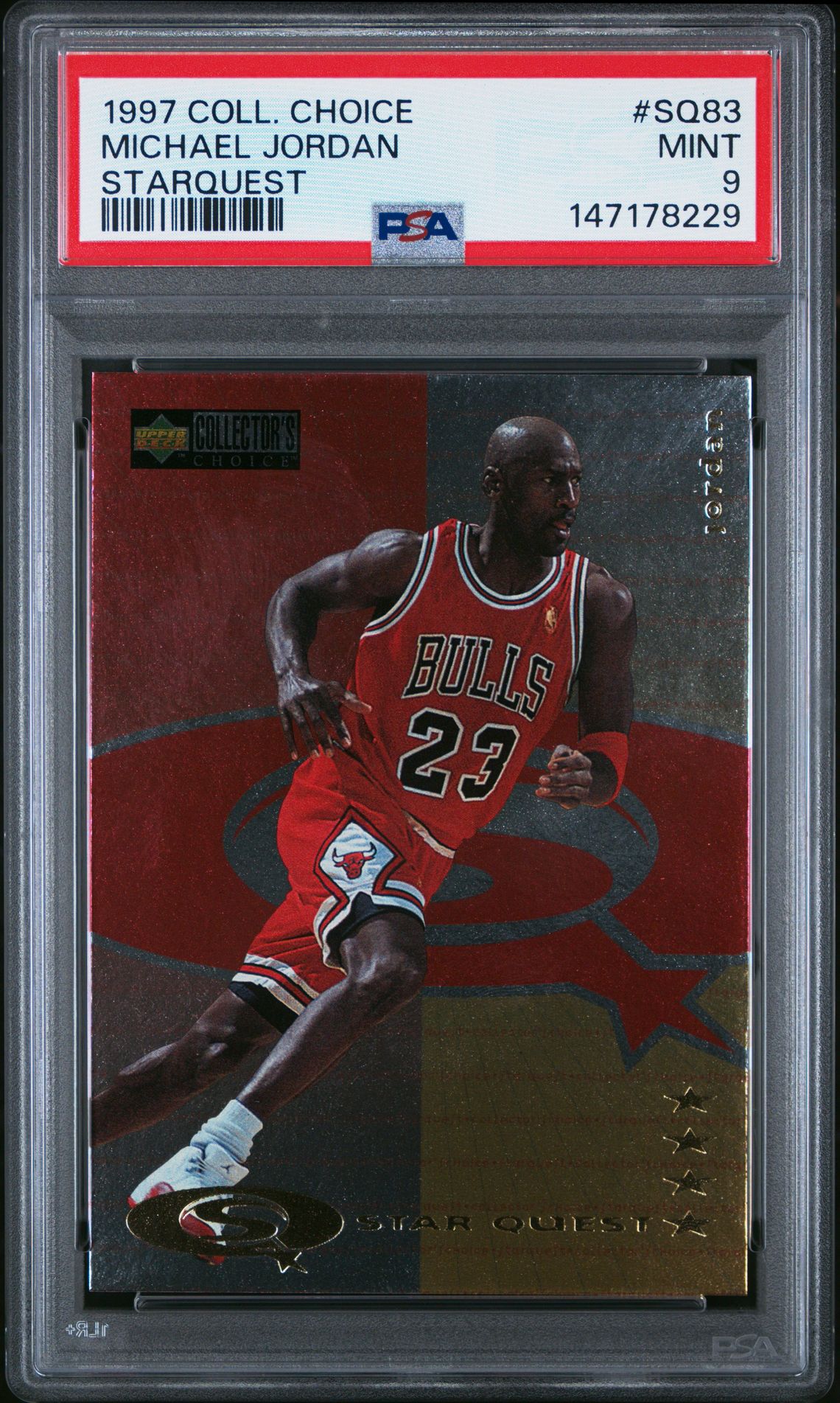 1997 Collector's Choice Starquest Michael Jordan #Sq83 (Starquest) Mint 9 front