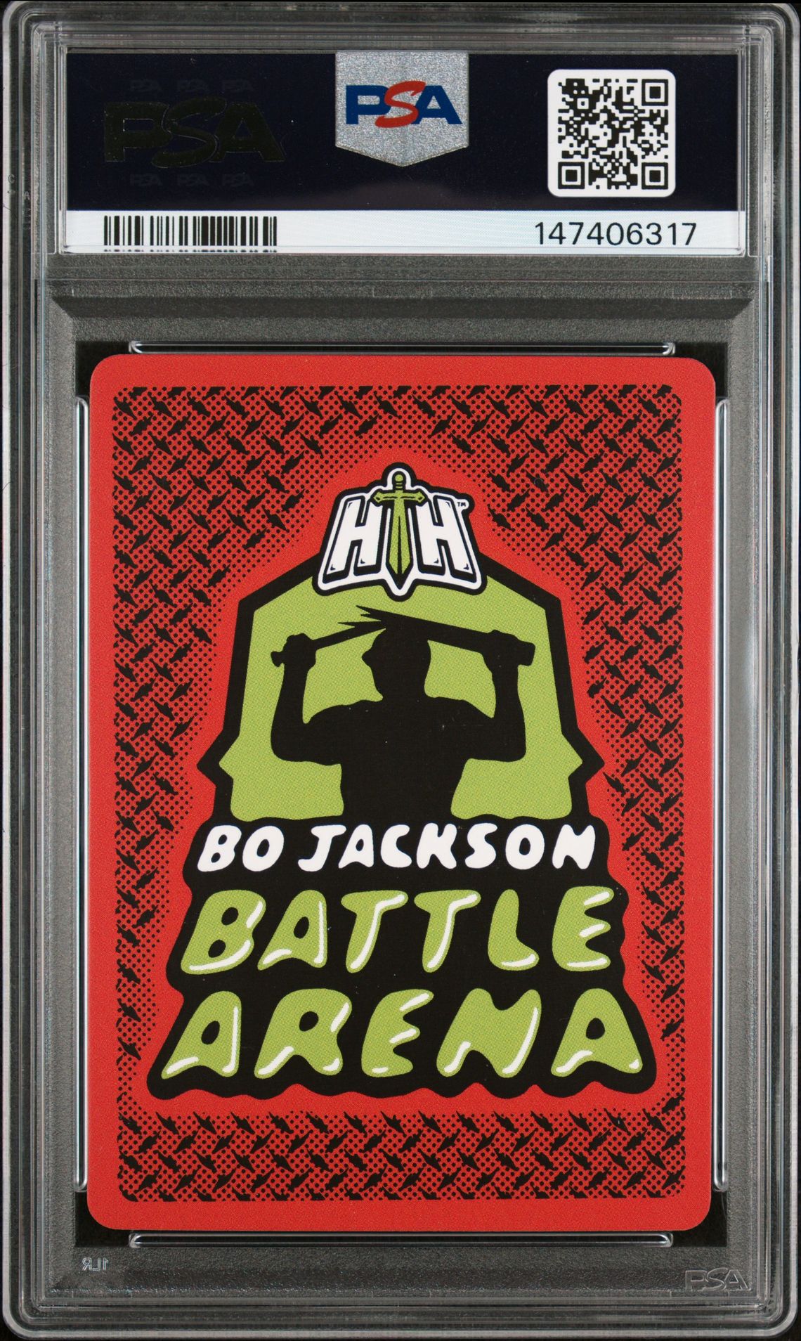 2025 Bo Jackson Battle Arena 2026 Edition Icon Battlefoil Dart-Board #210 Gem Mt 10 back view - PSA certificate #147406317