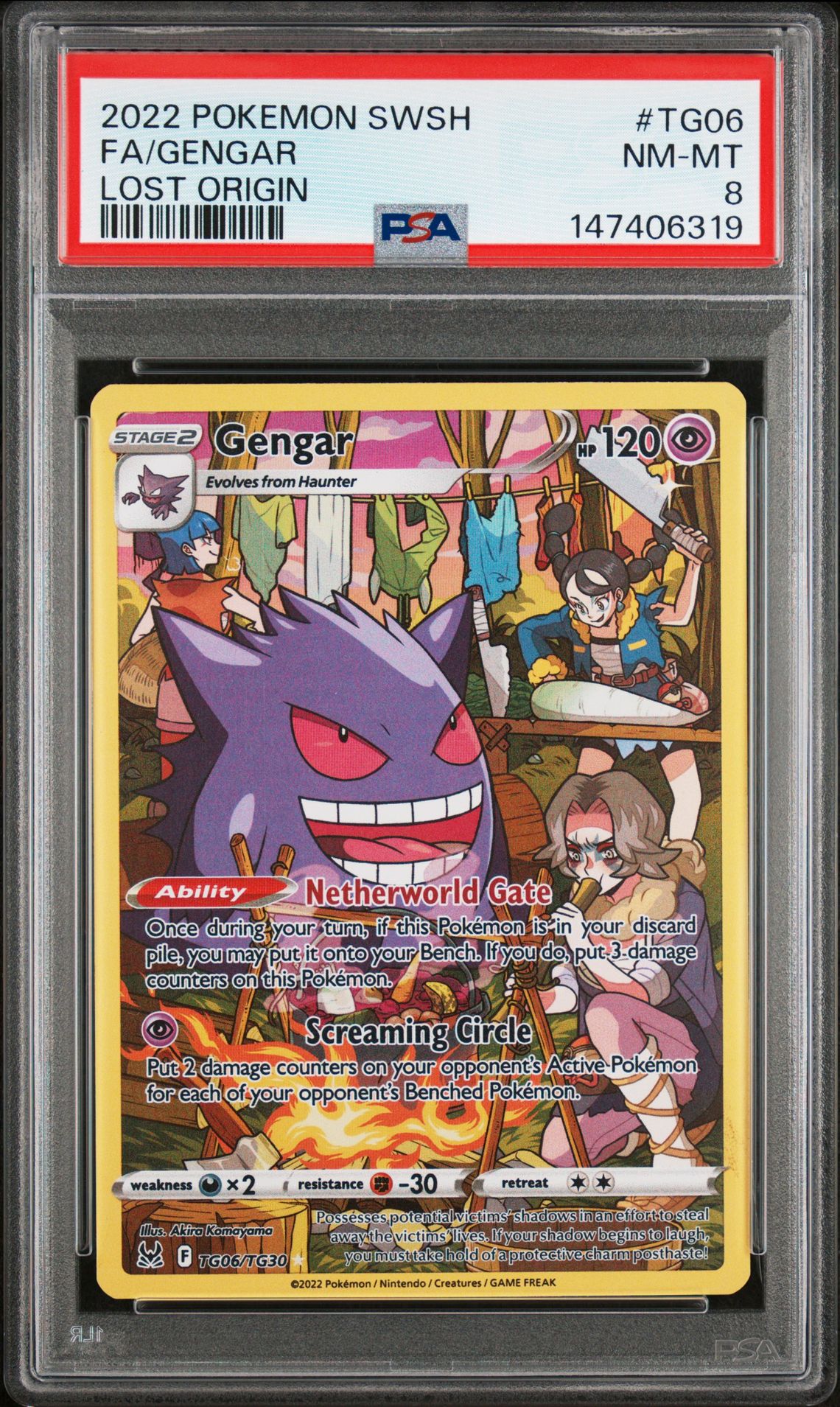 2022 Pokemon Sword & Shield Lost Origin Fa/Gengar #Tg06 (Lost Origin) Nm-Mt 8 front