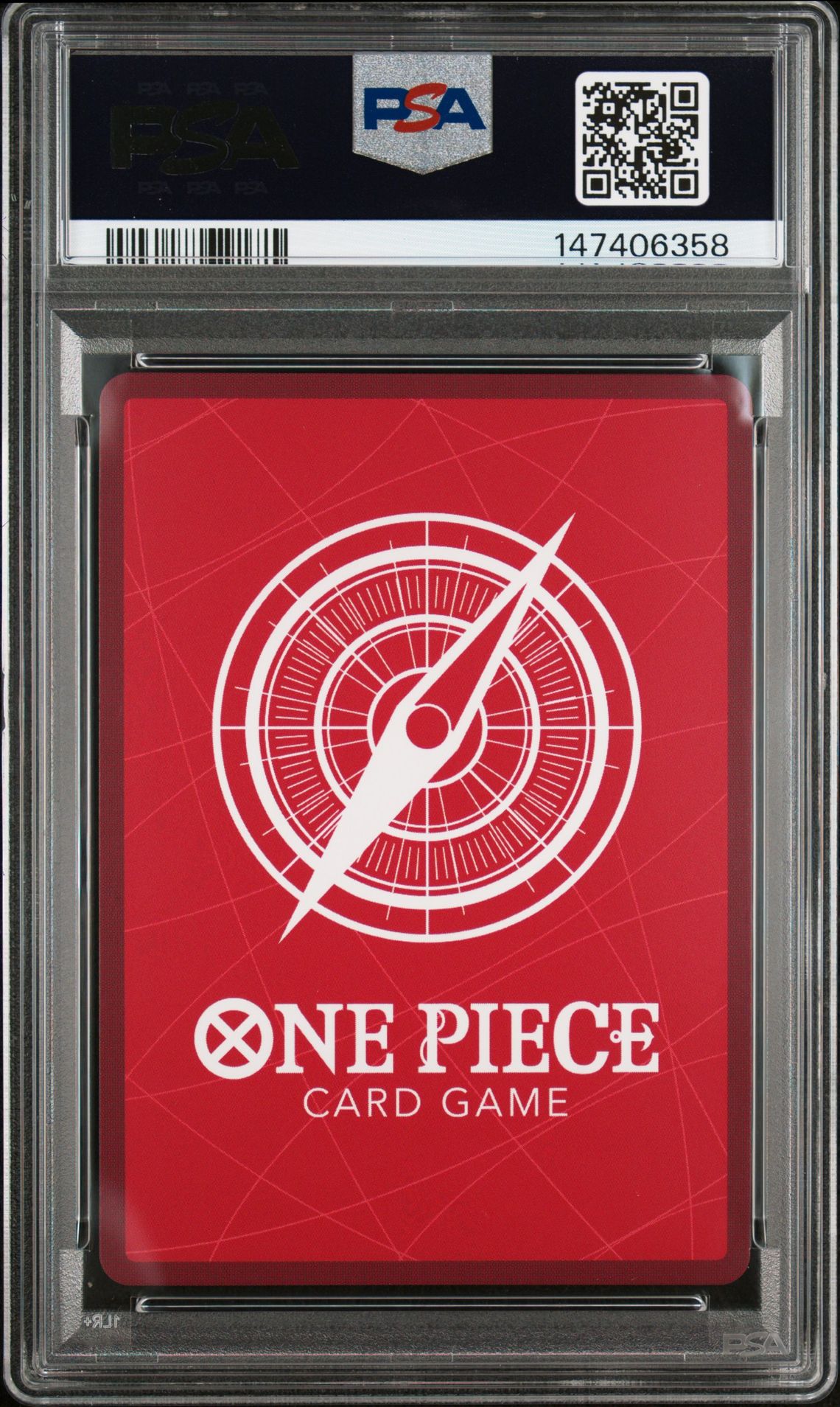 2026 One Piece Op14-Eb04-The Azure Sea's Seven Crocodile #079 (Alternate Art) Gem Mt 10 back view - PSA certificate #147406358