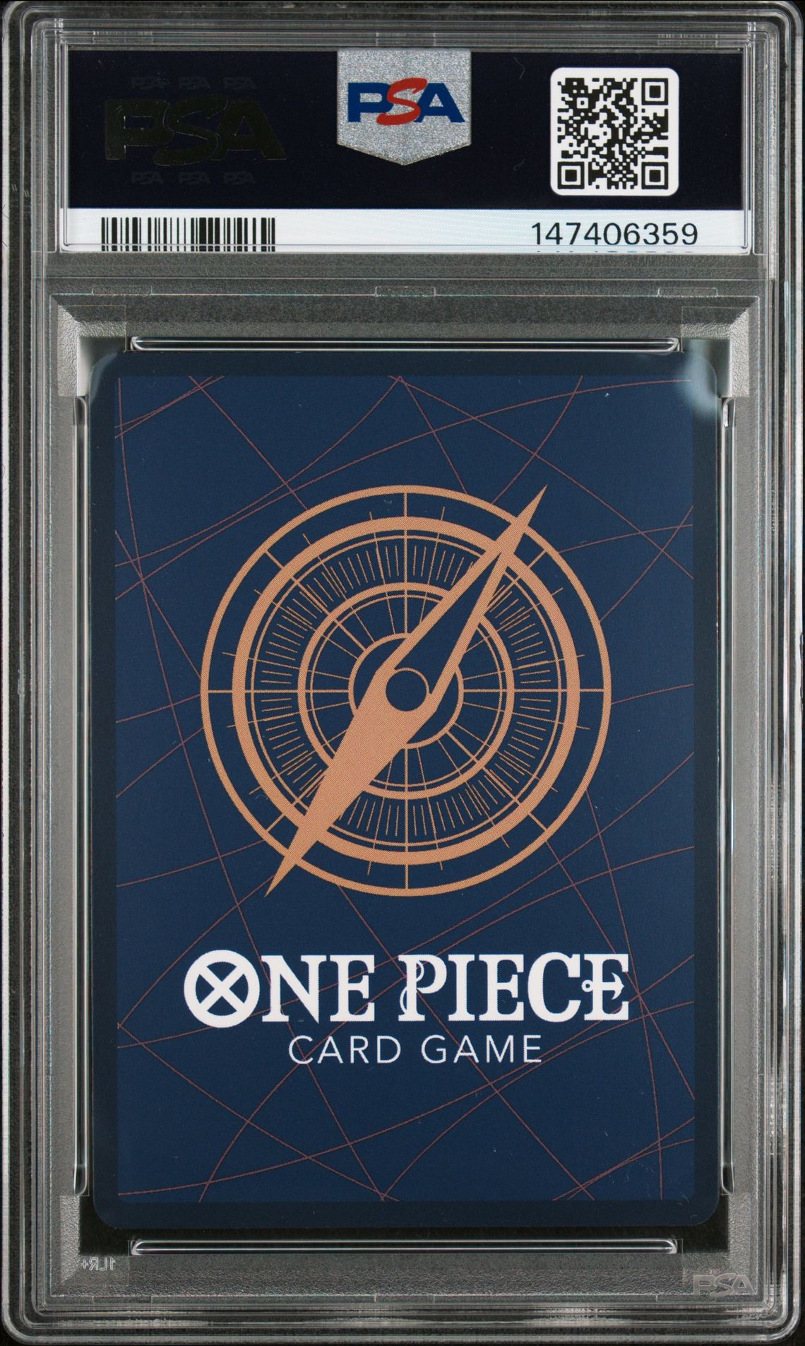 2026 One Piece Op14-Eb04-The Azure Sea's Seven Shanks #027 (Alternate Art) Gem Mt 10 back view - PSA certificate #147406359