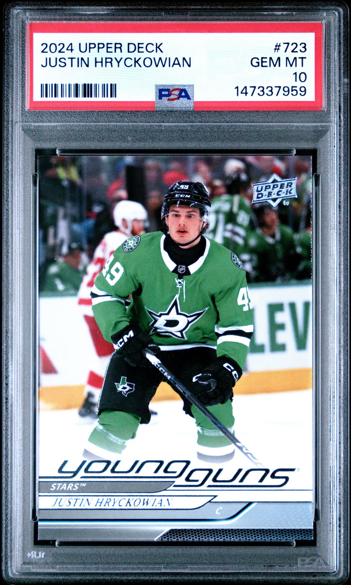 2024 Upper Deck Justin Hryckowian #723 Gem Mt 10 front