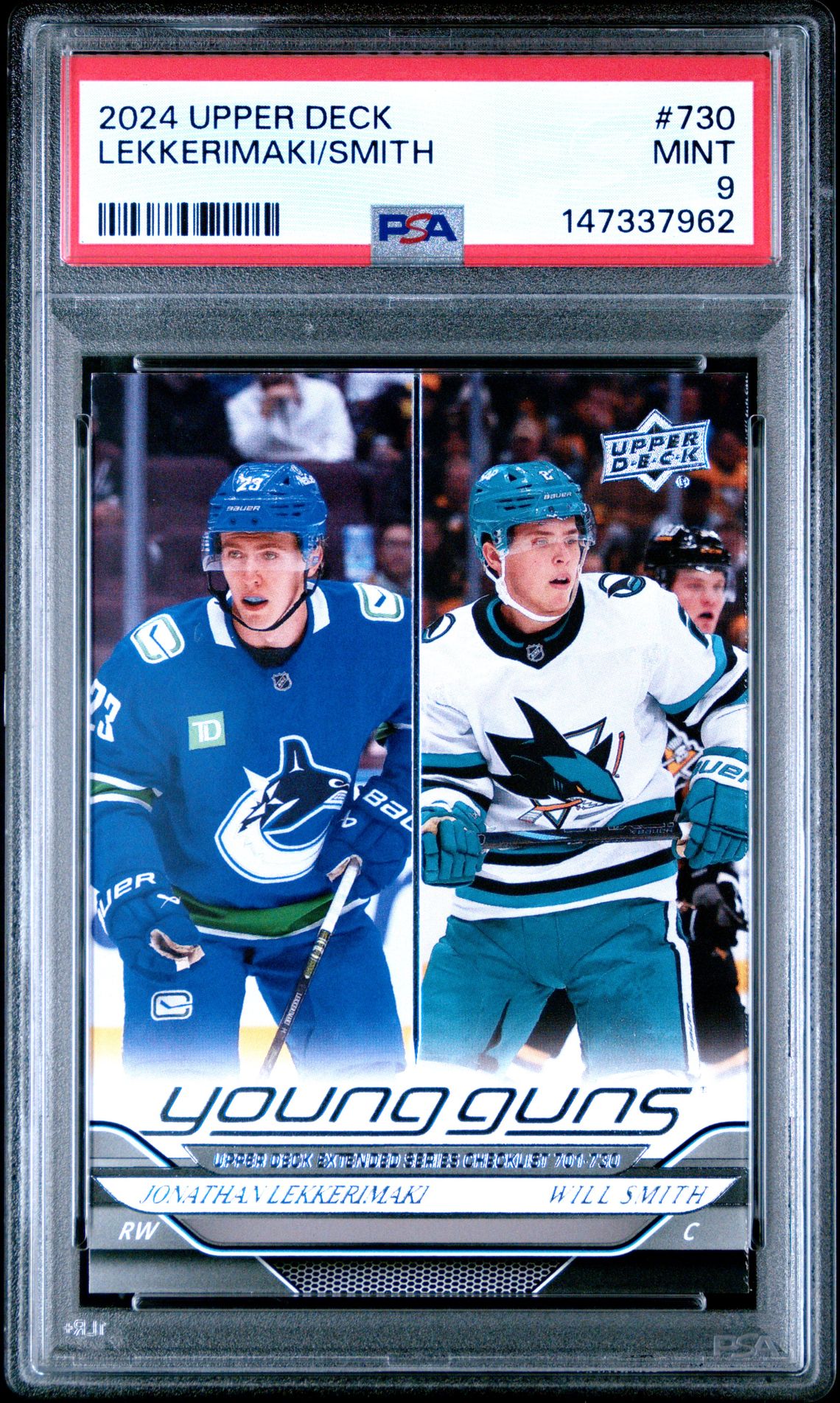 2024 Upper Deck Lekkerimaki/Smith #730 Mint 9 front