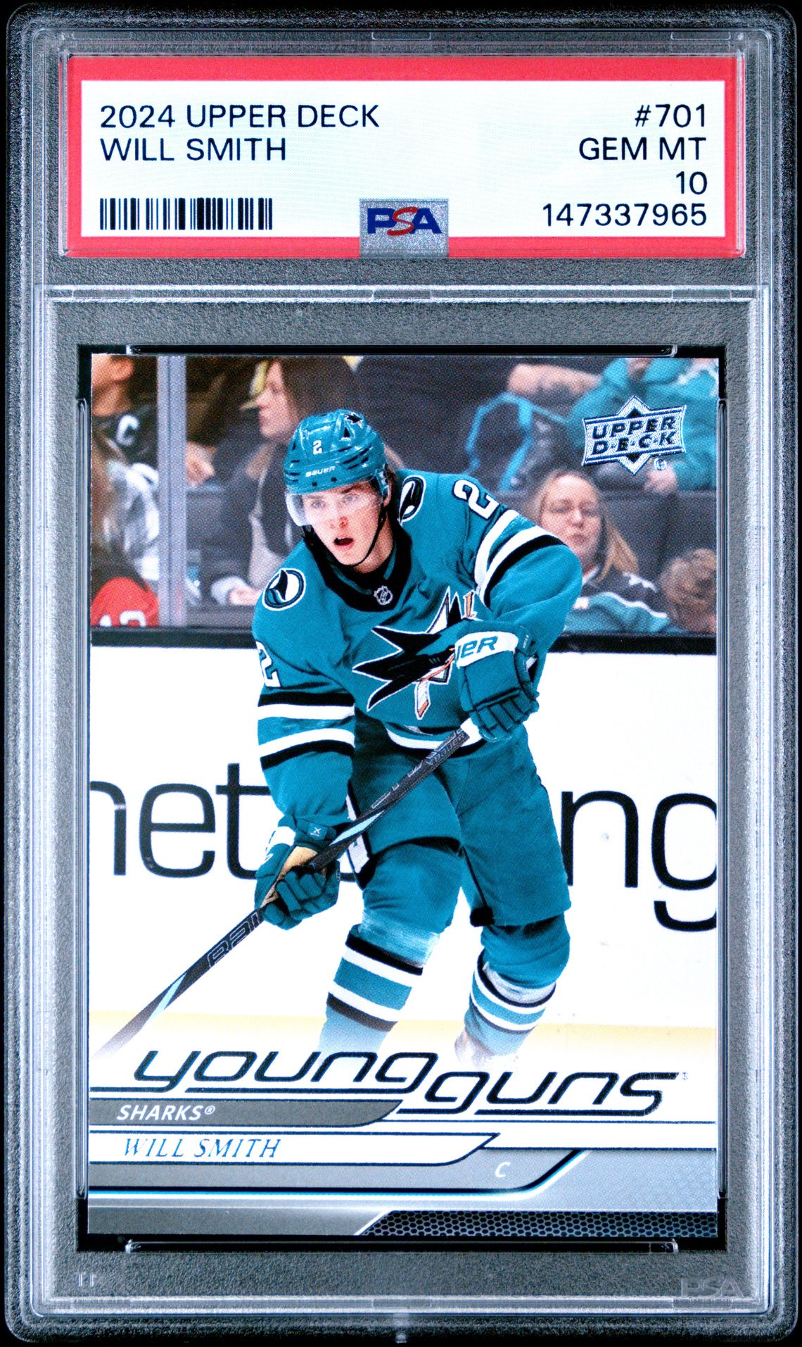 2024 Upper Deck Will Smith #701 Gem Mt 10 front