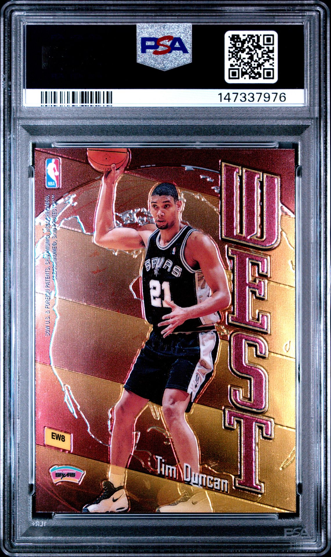 1998 Topps East - West K.van Horn/T.duncan #Ew8 Mint 9 back